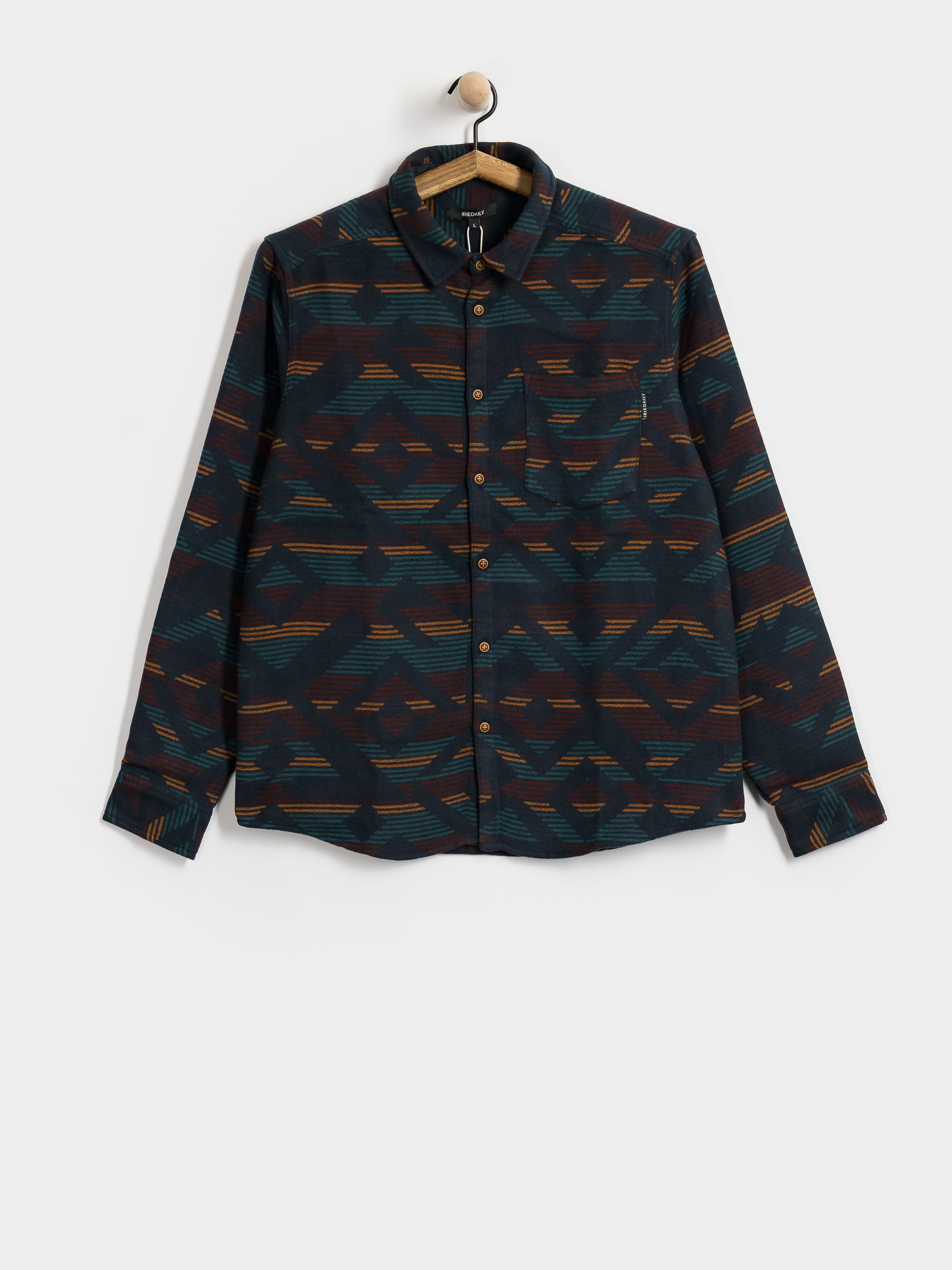 Риза Iriedaily Santania (navy red)