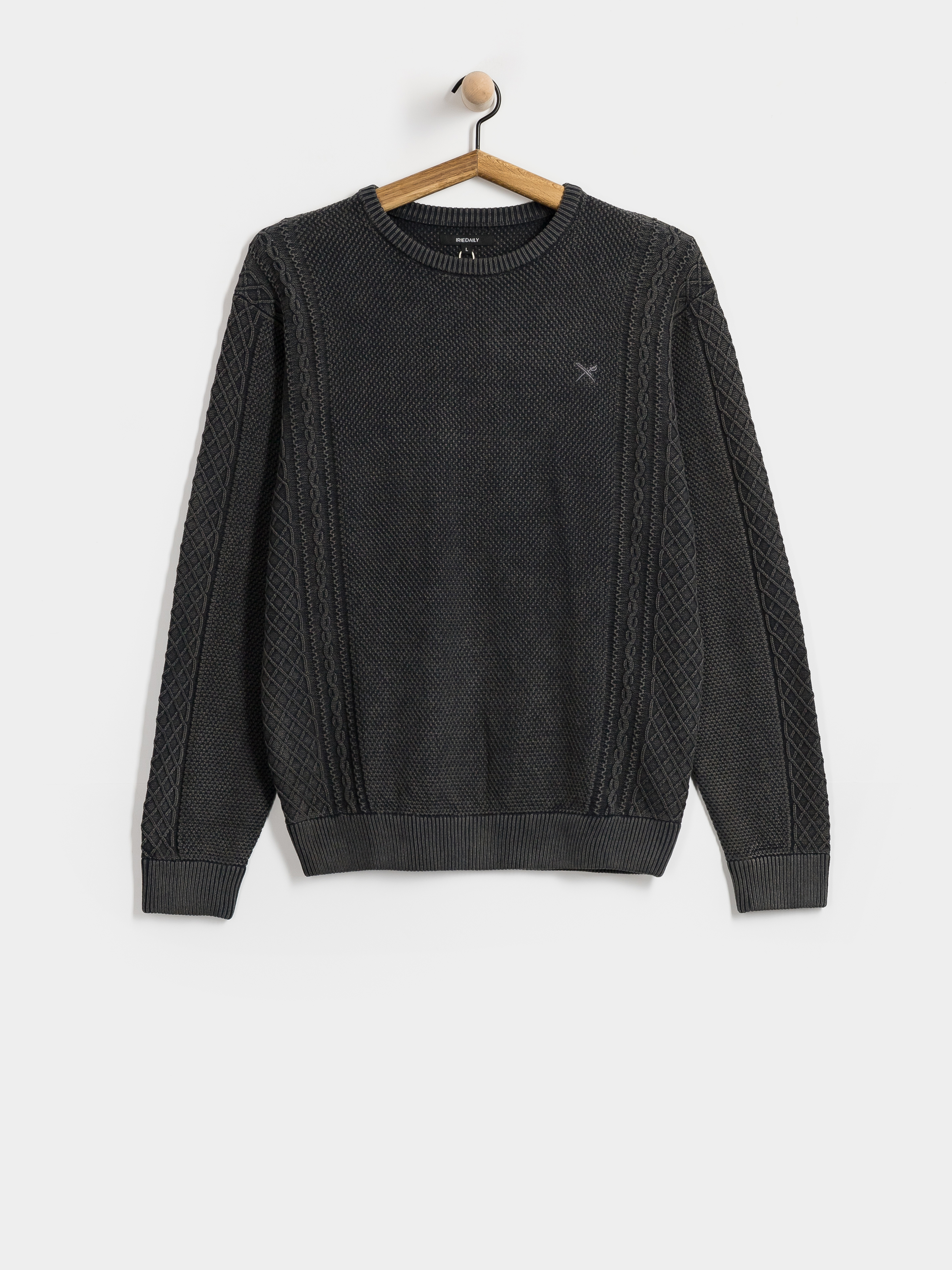 Пуловер Iriedaily Vintage Structure (black wash)