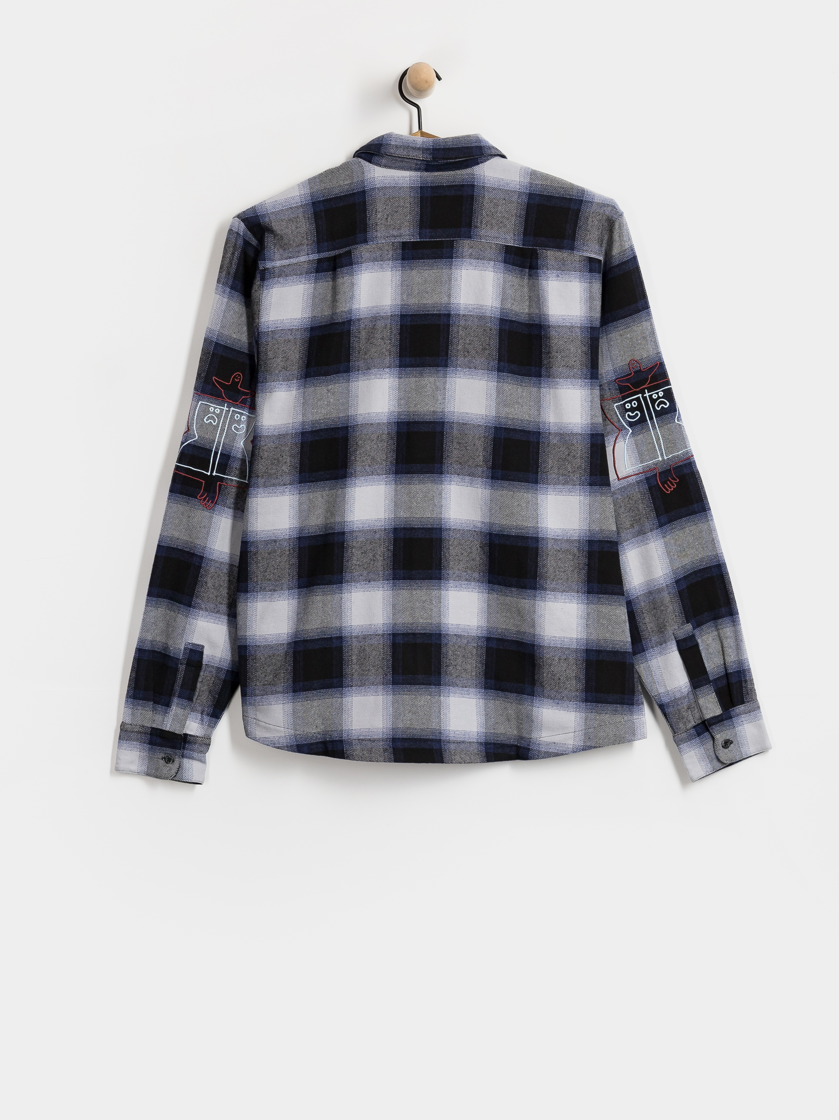 Риза adidas Gonz Flannel (black/mutprp/halsil)