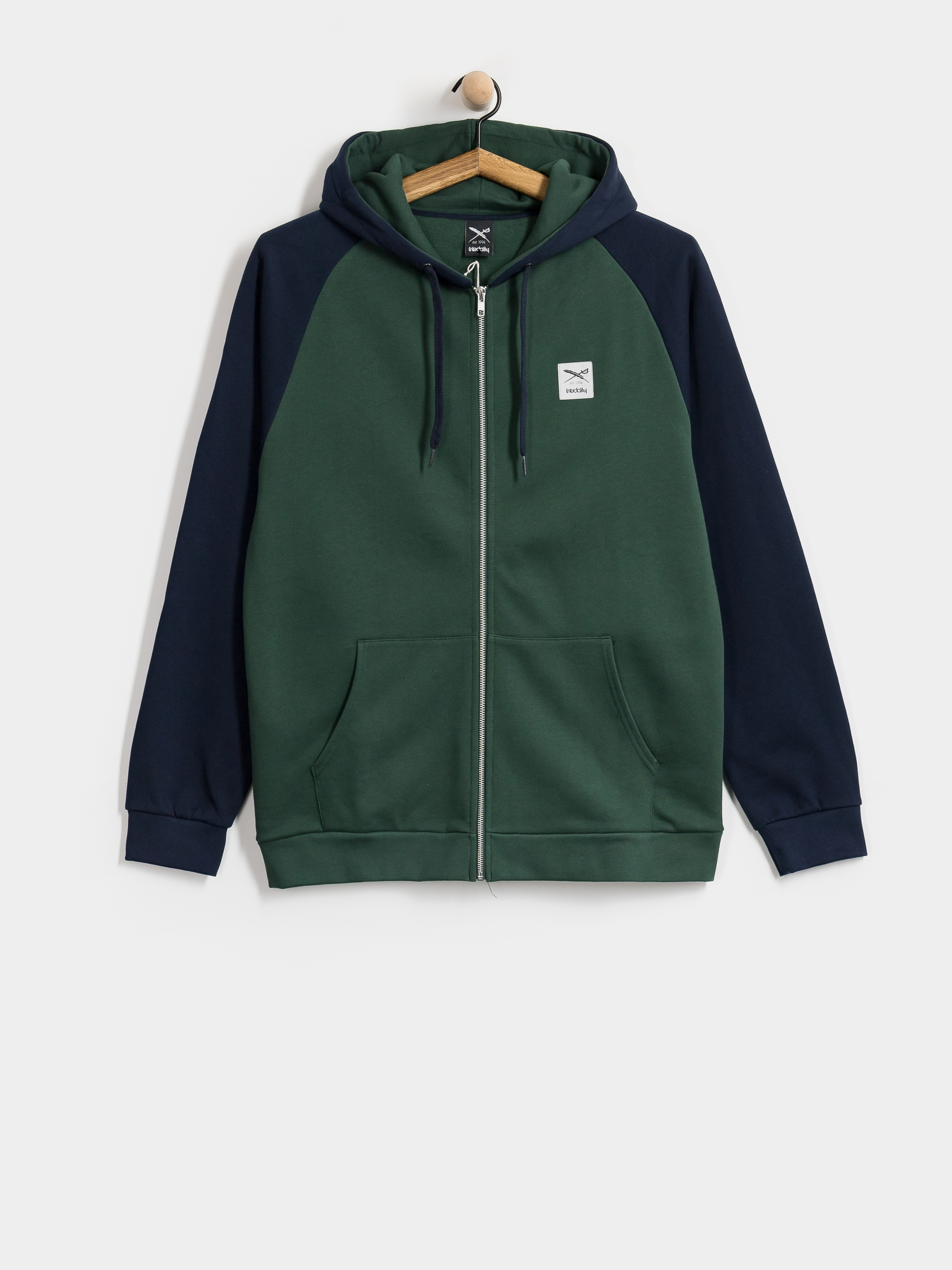 Суитшърт с качулка Iriedaily De College 2 ZHD (bottle green)