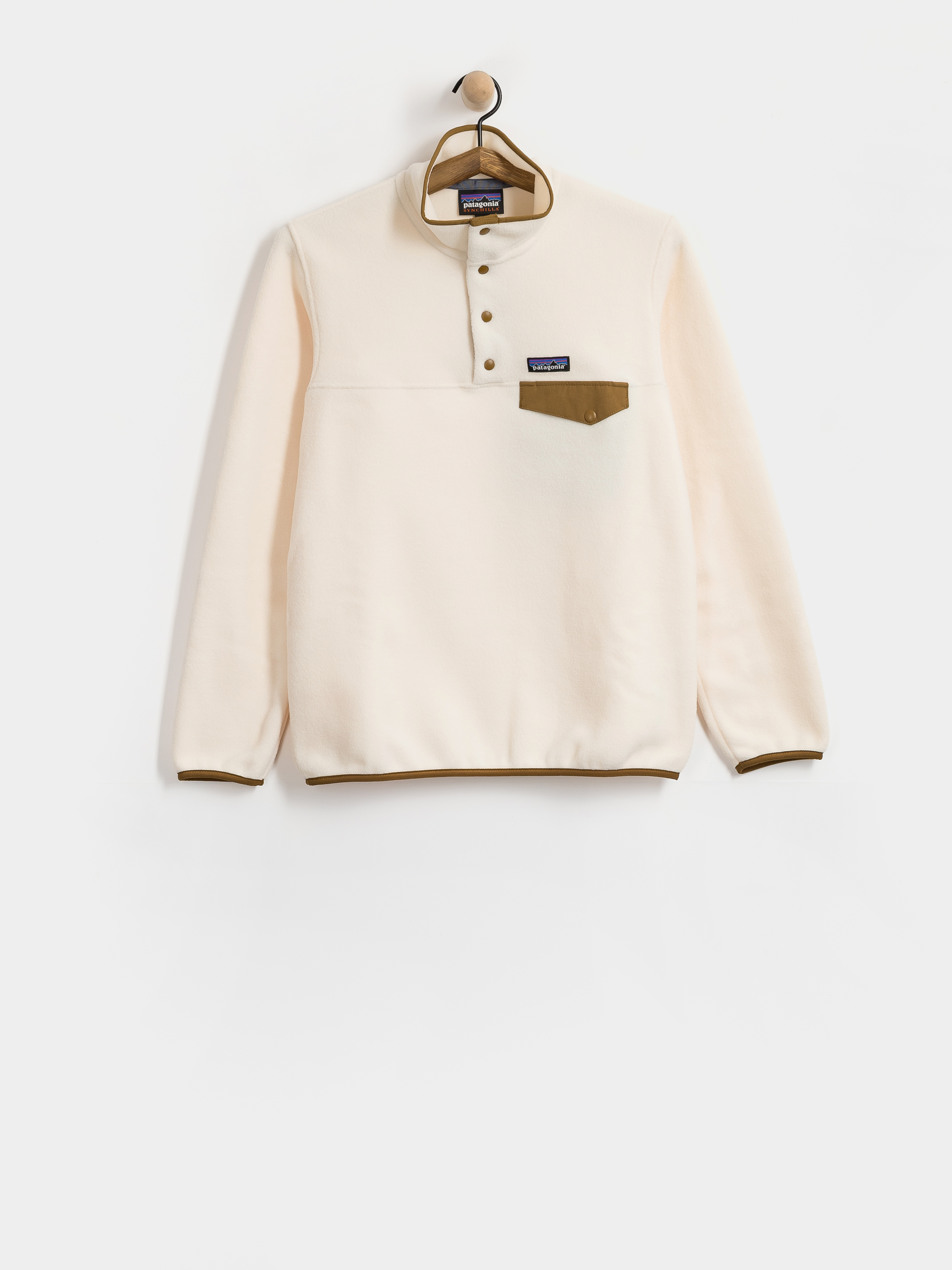 Дамски Поларени суитшърт Patagonia Lightweight Synch Snap T (natural)