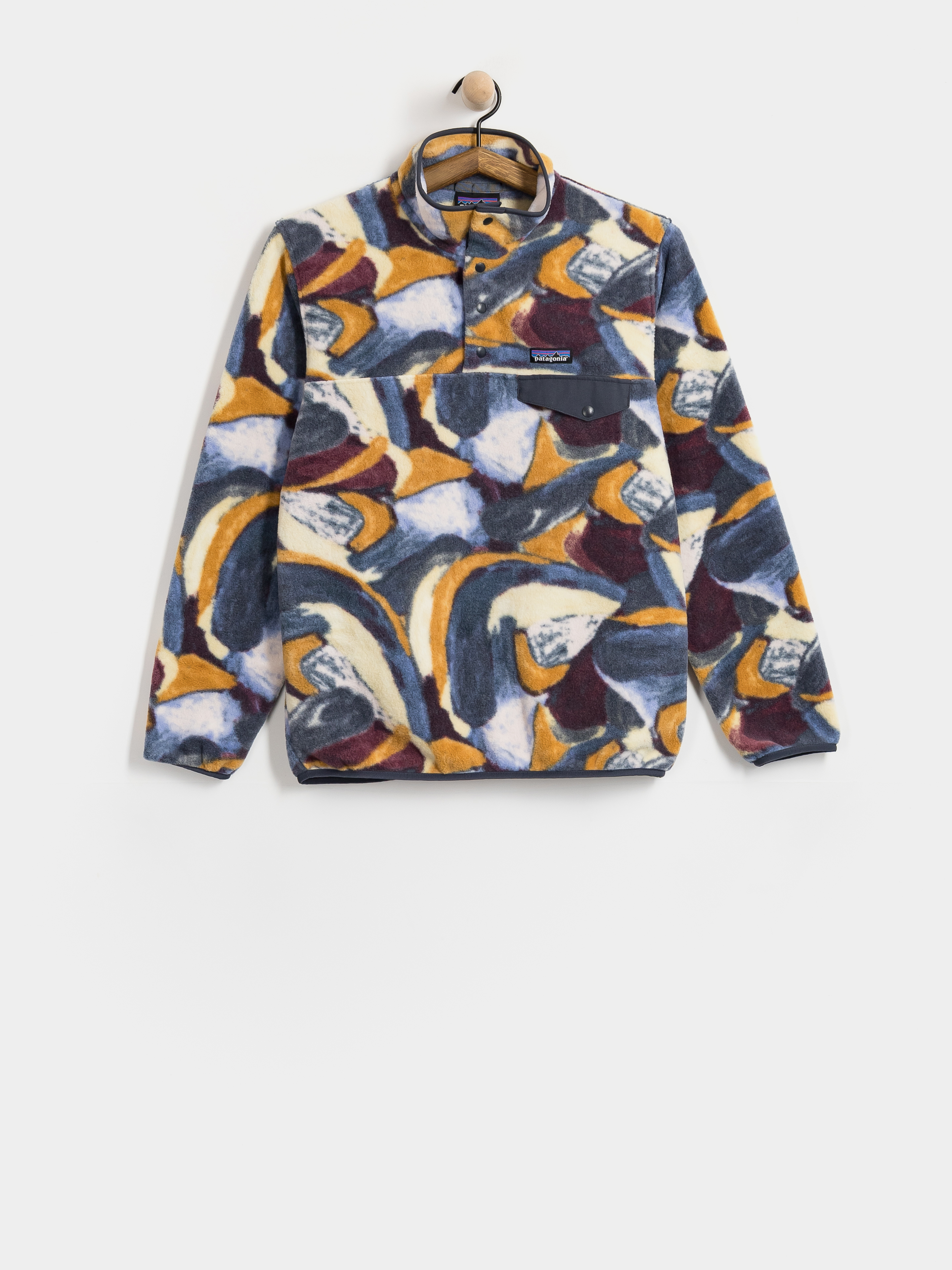 Поларени суитшърт Patagonia Lightweight Synch Snap T Wmn (smudge smolder blue)
