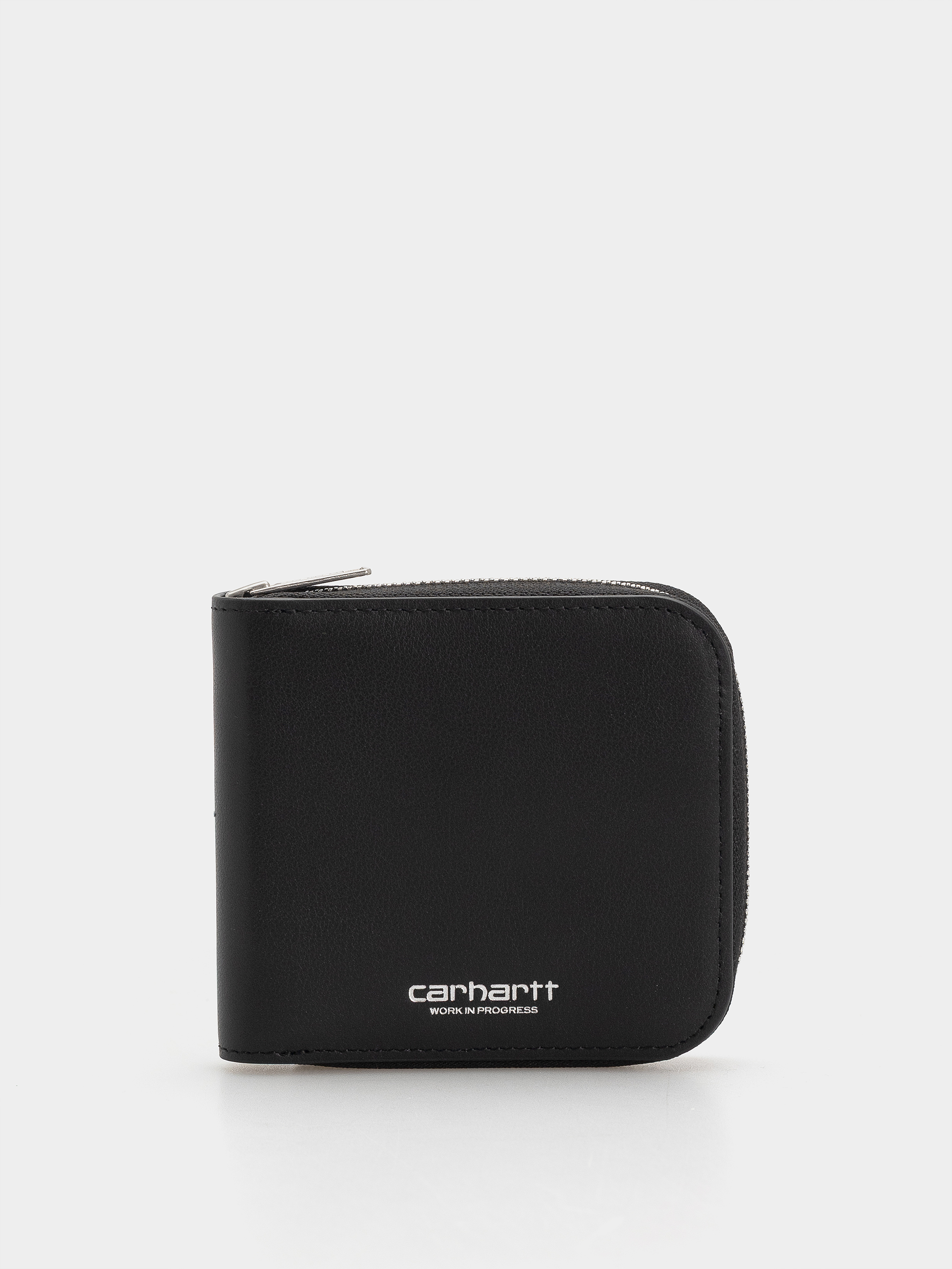 Портмоне Carhartt WIP Leather (black/silver)