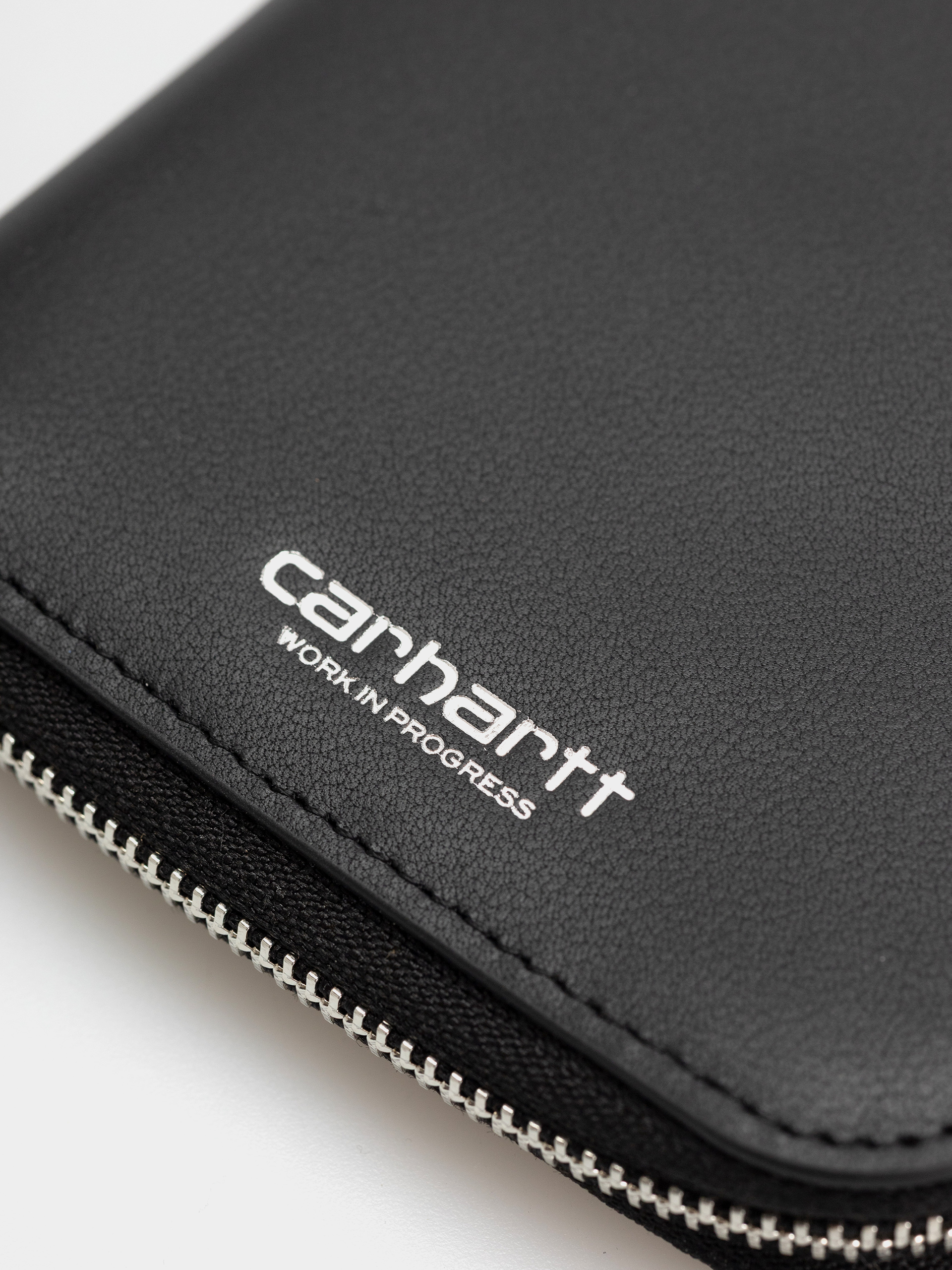 Портмоне Carhartt WIP Leather (black/silver)