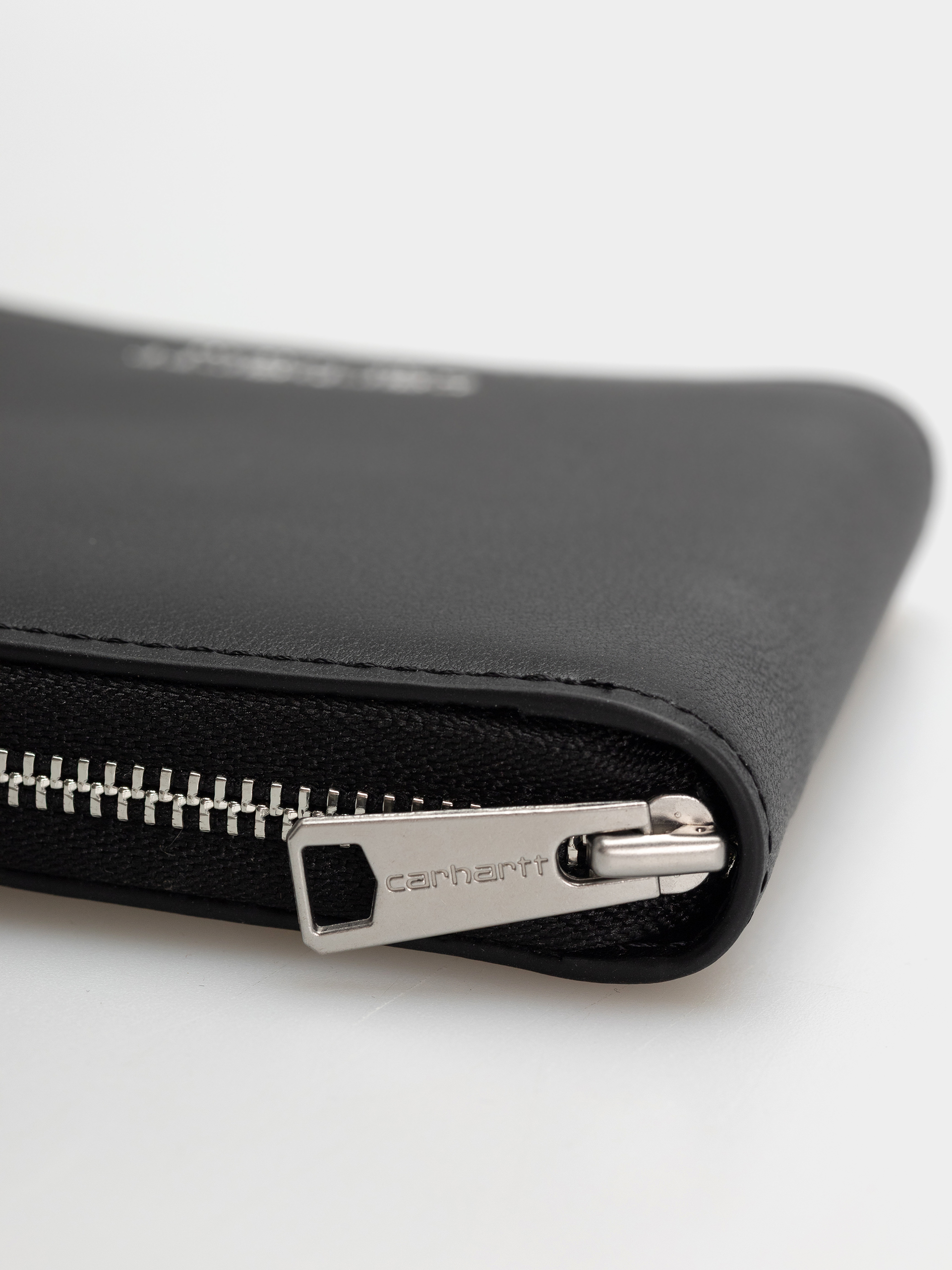 Портмоне Carhartt WIP Leather (black/silver)