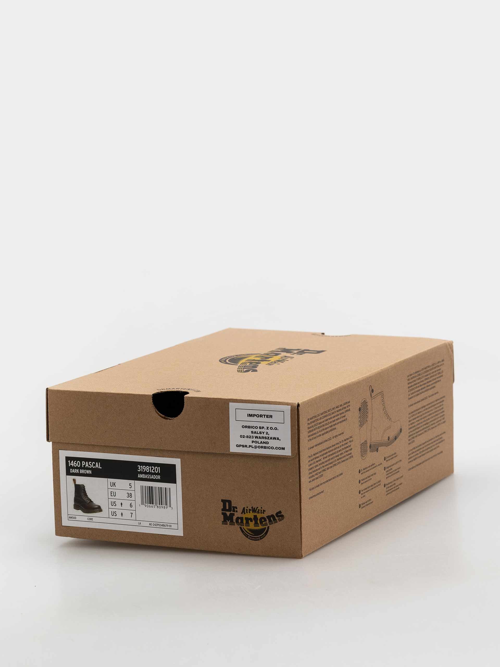 Обувки Dr. Martens 1460 Pascal (dark brown)