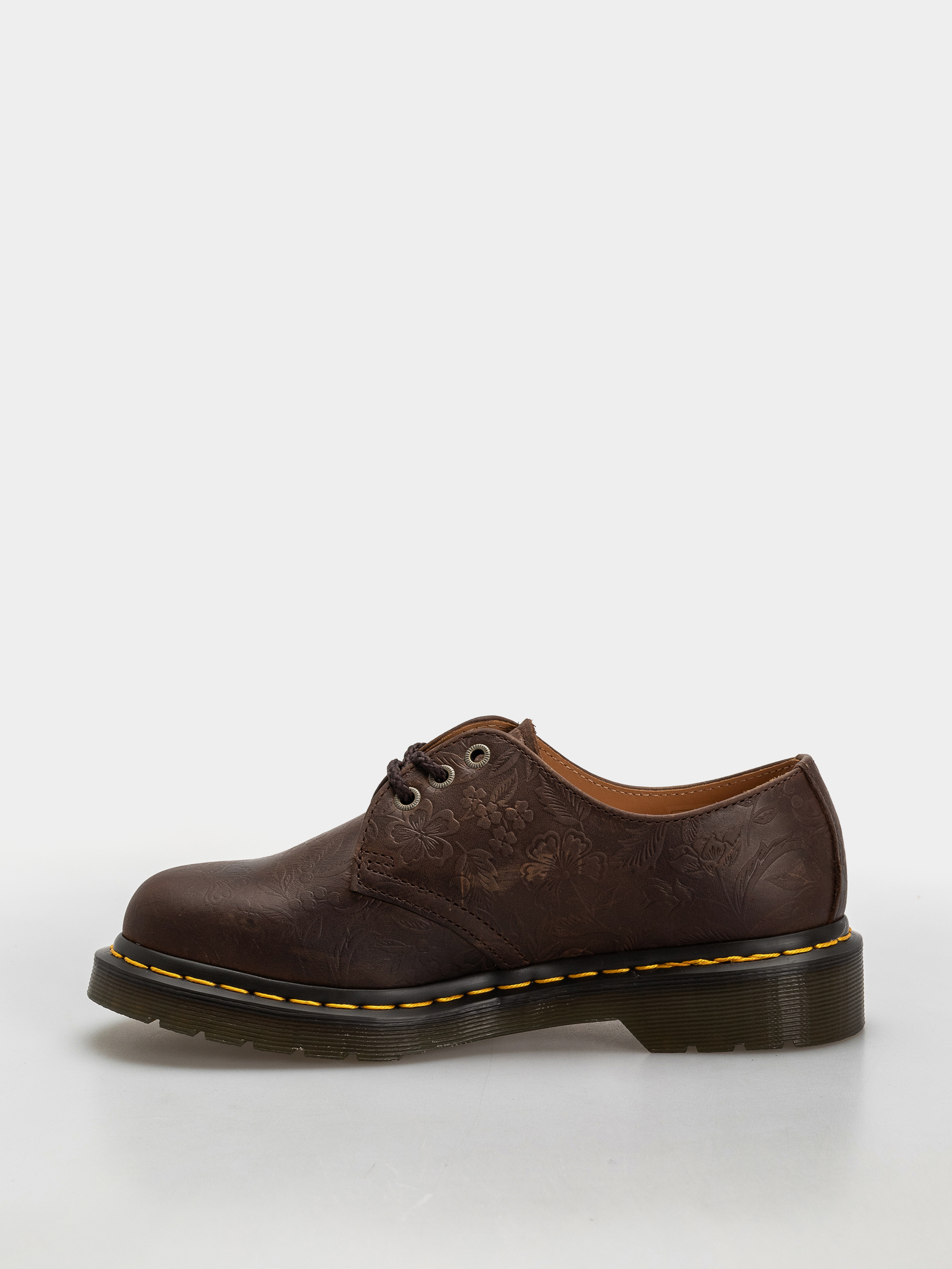 Обувки Dr. Martens 1461 Emboss Floral Wmn (dark brown)