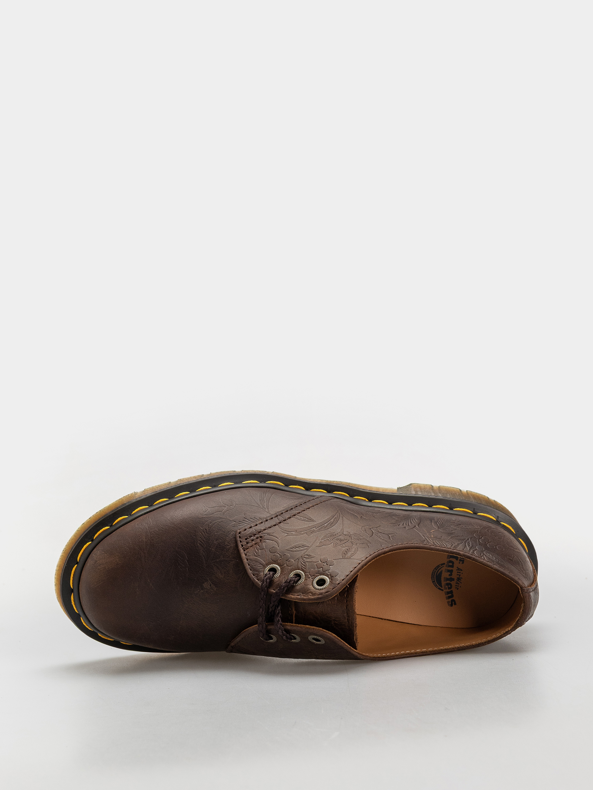 Обувки Dr. Martens 1461 Emboss Floral Wmn (dark brown)