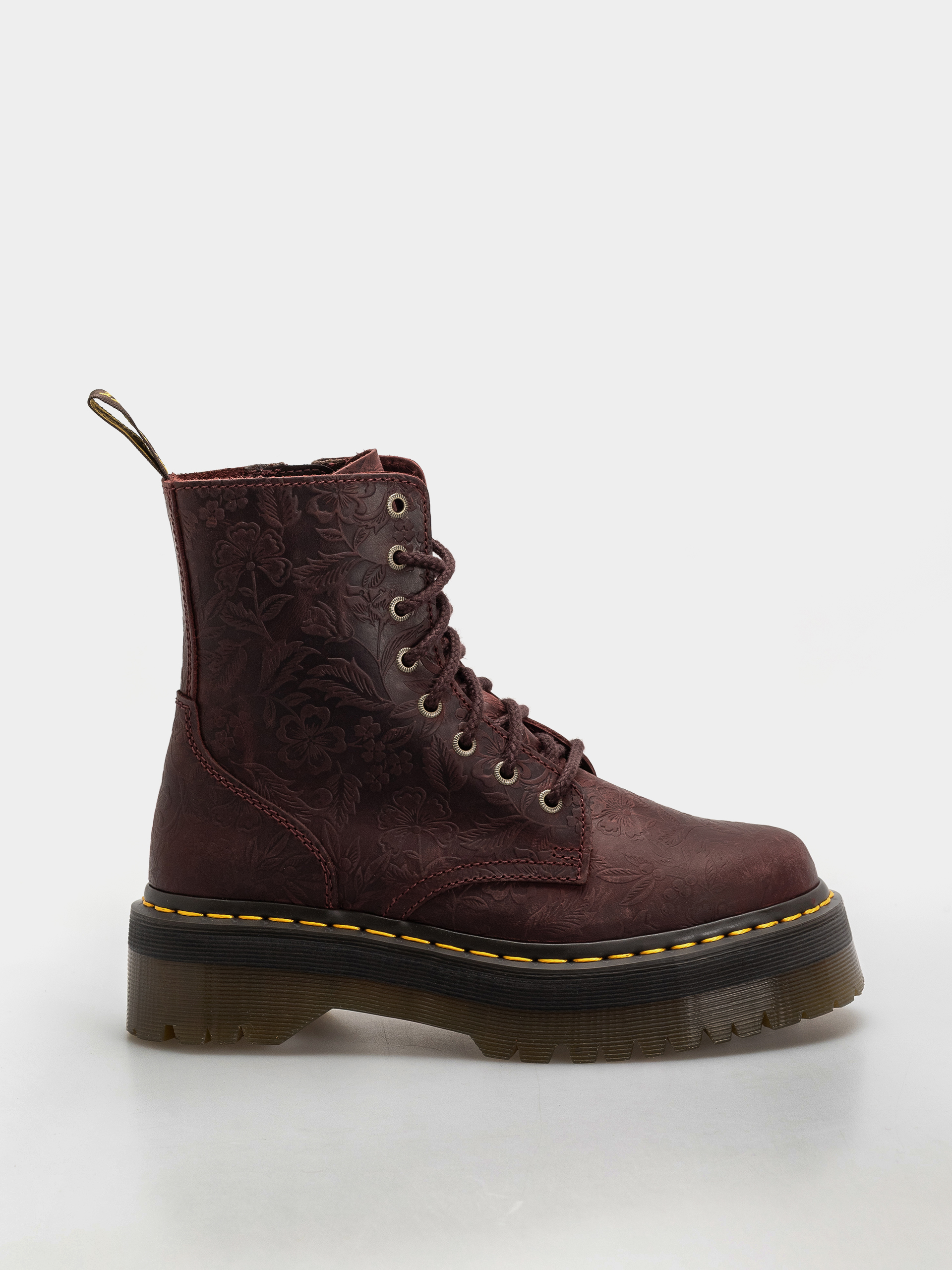 Обувки Dr. Martens Jadon Emboss Floral Wmn (cherry red)