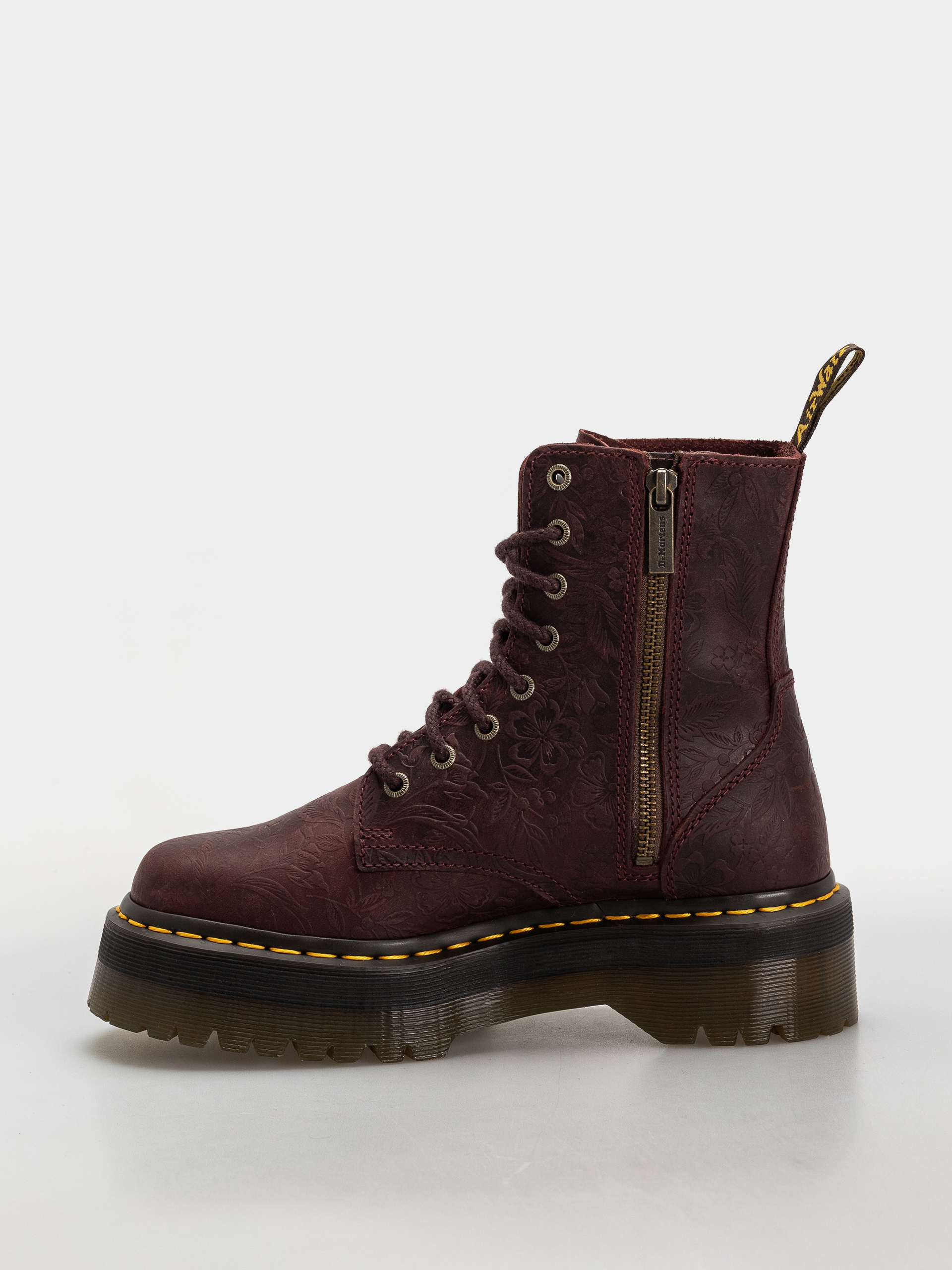 Обувки Dr. Martens Jadon Emboss Floral Wmn (cherry red)