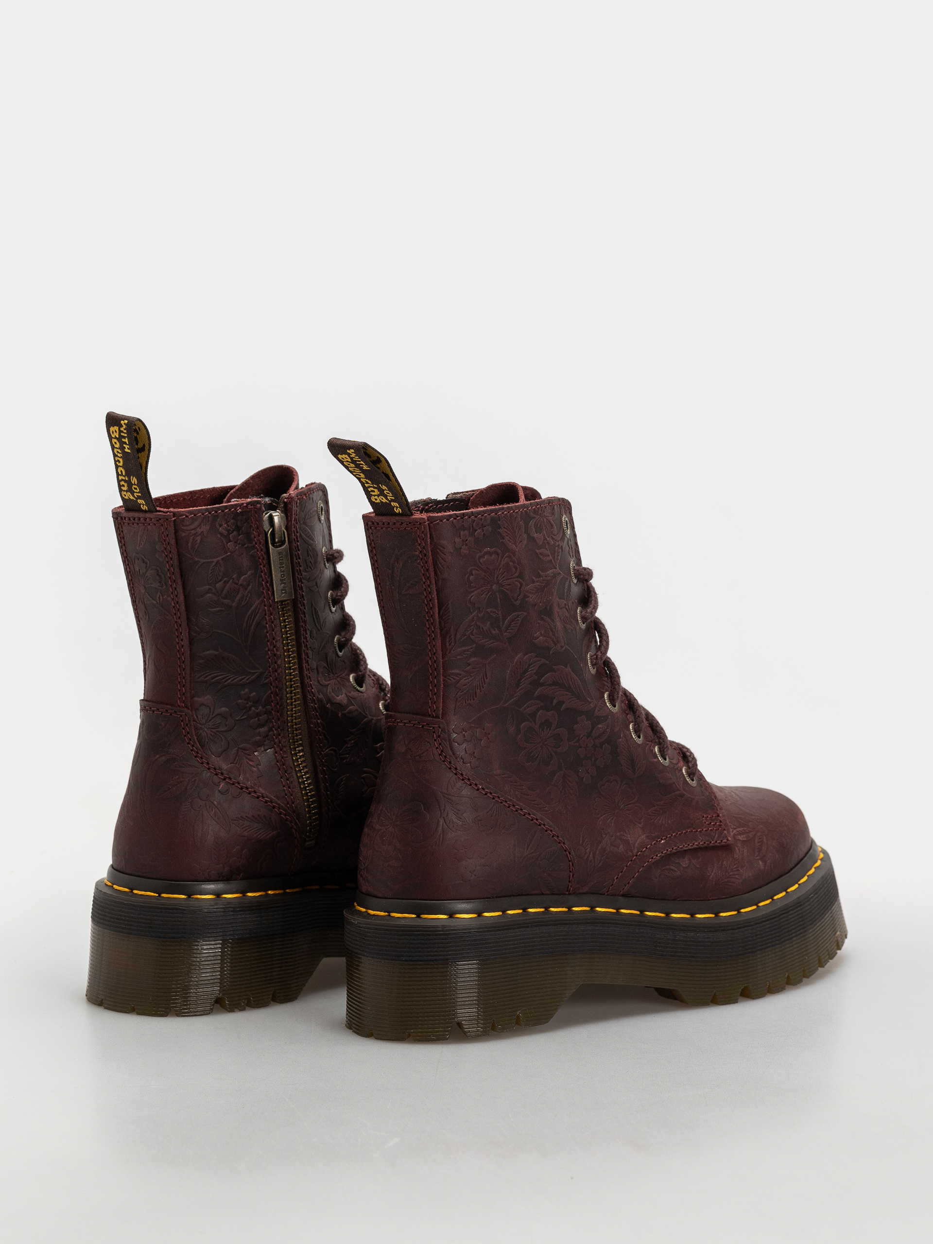 Обувки Dr. Martens Jadon Emboss Floral Wmn (cherry red)