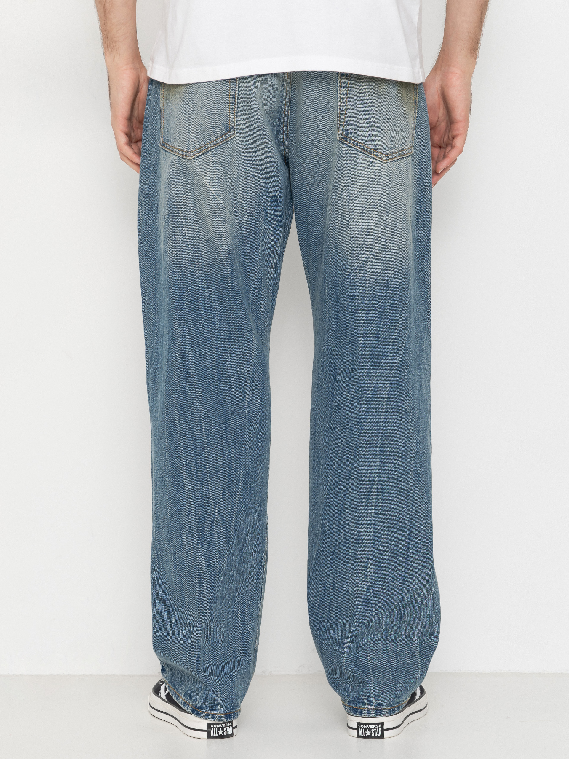 Панталони OBEY Nelson Straight Denim (garage wash indigo)