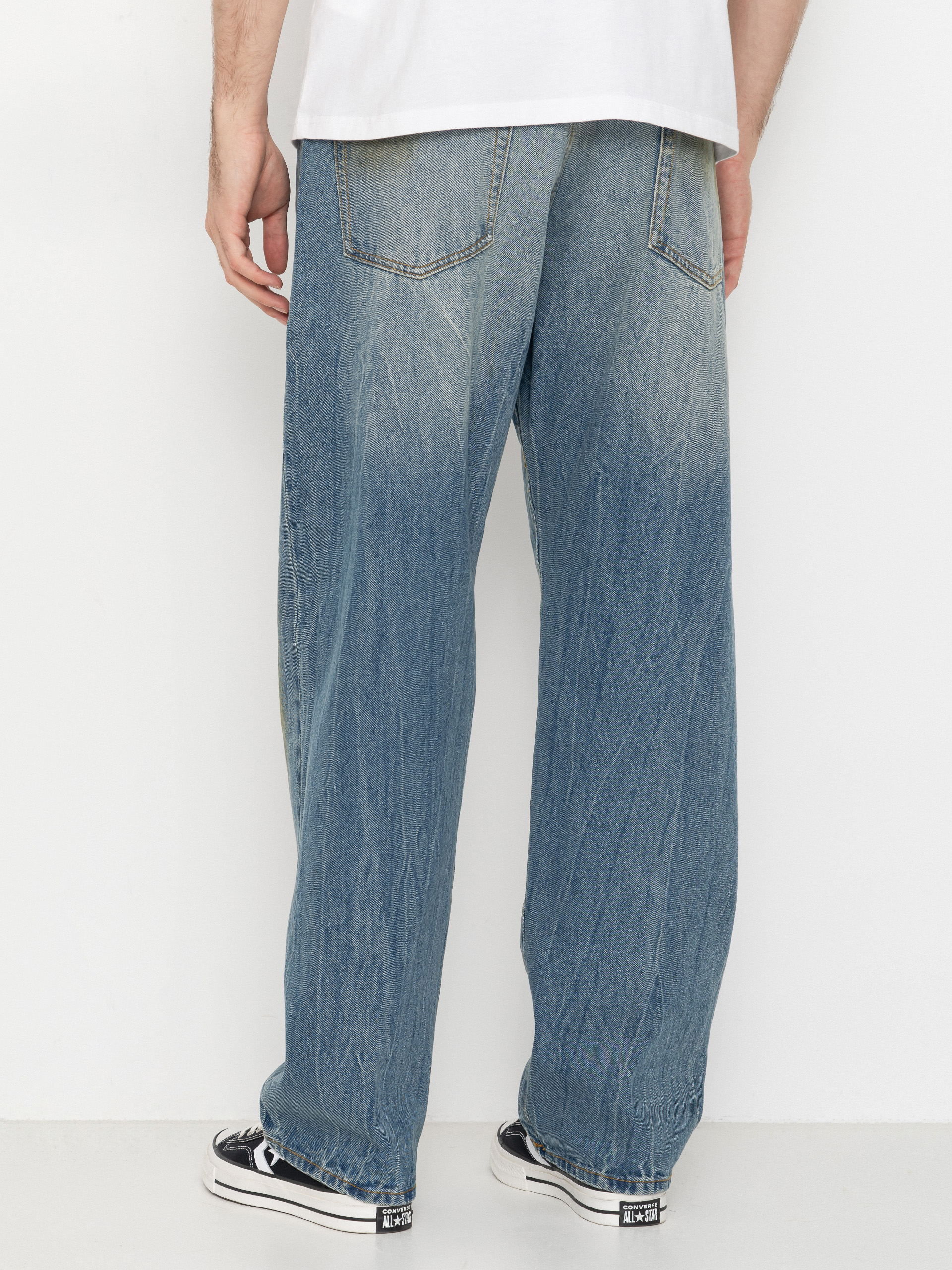 Панталони OBEY Nelson Straight Denim (garage wash indigo)