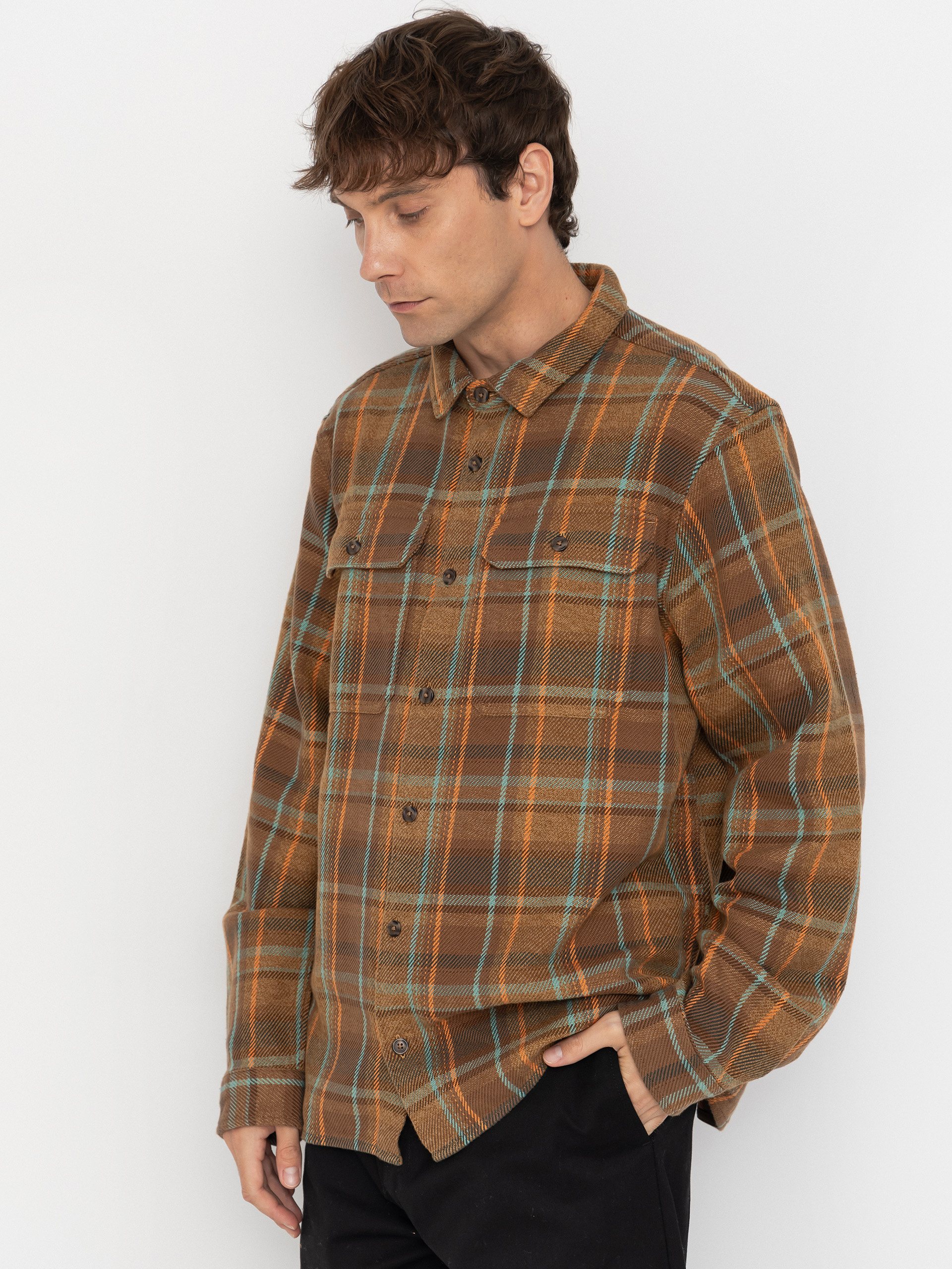 Риза Patagonia Fjord Loft (avalanche berm brown)