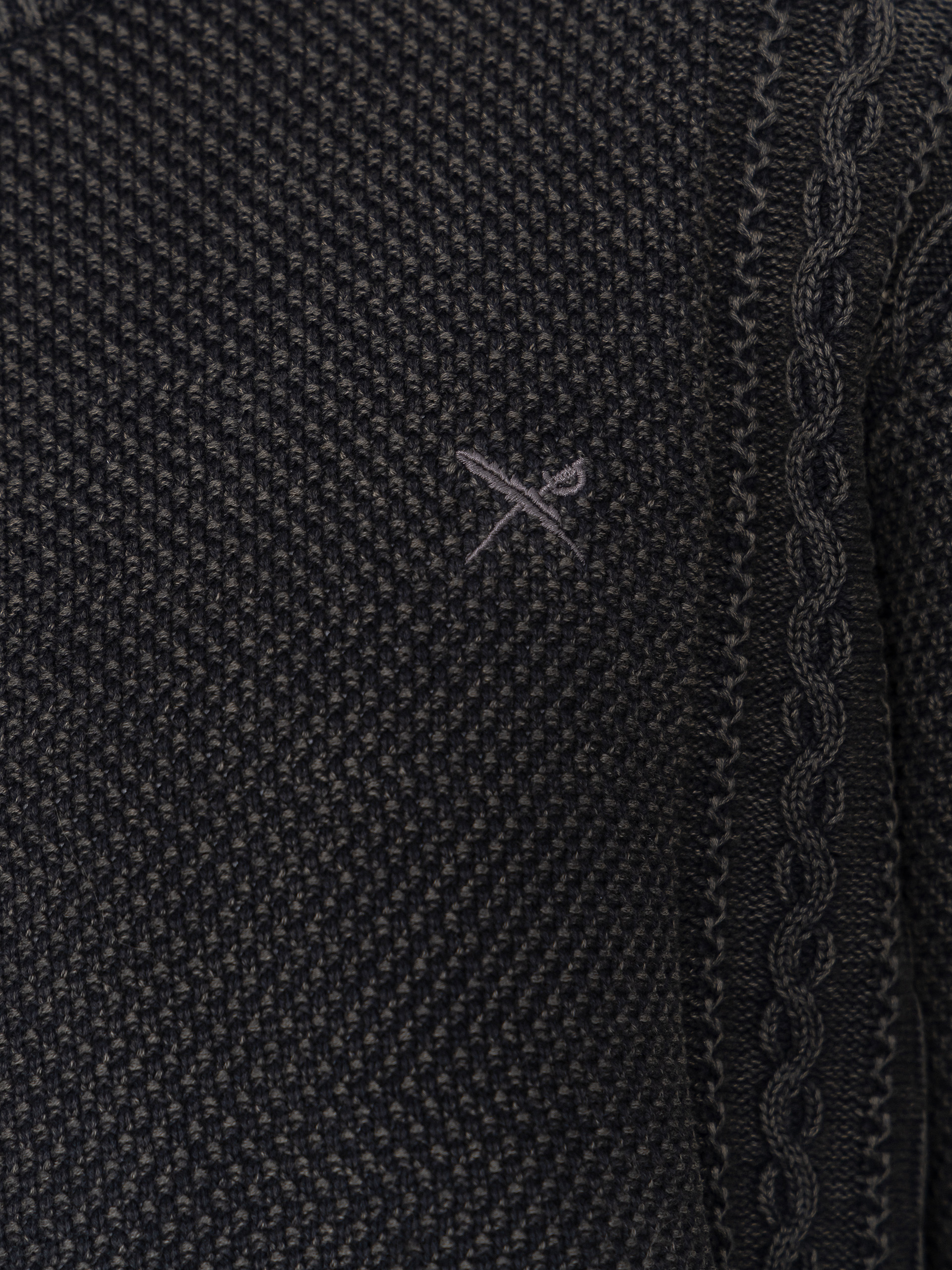 Пуловер Iriedaily Vintage Structure (black wash)