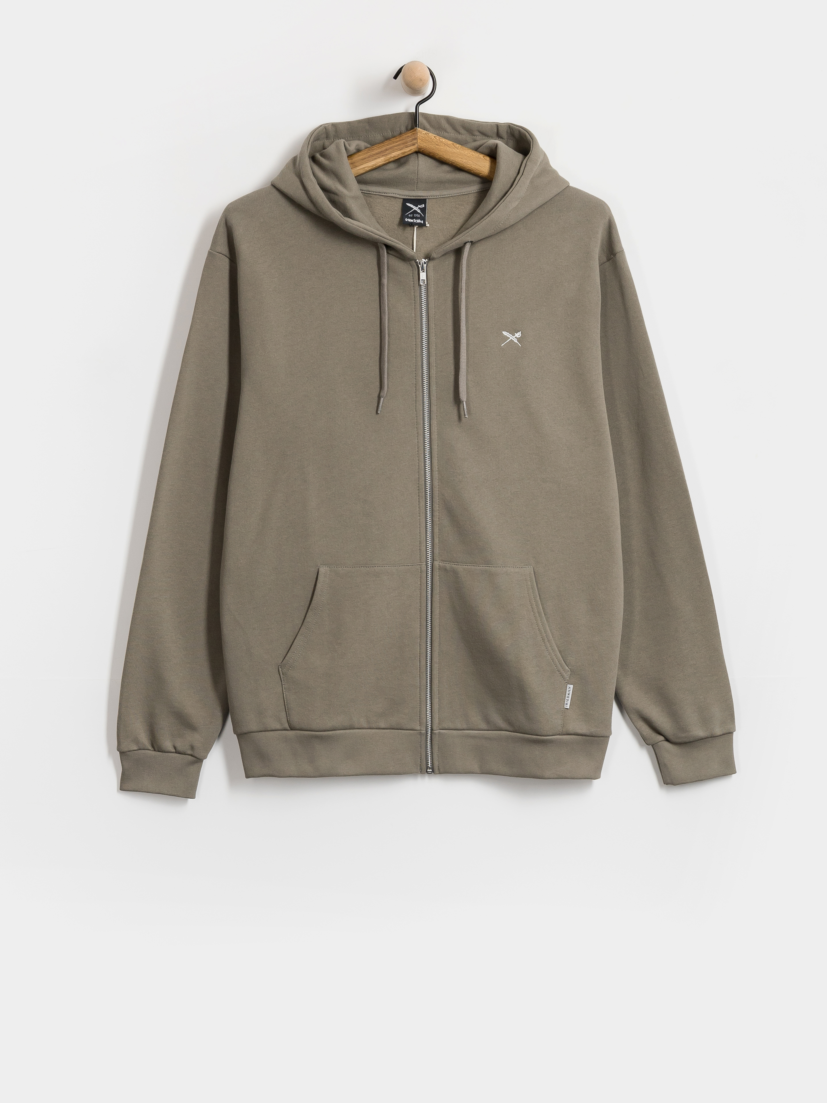 Суитшърт с качулка Iriedaily Mini Flag 2 ZHD (smokey olive)