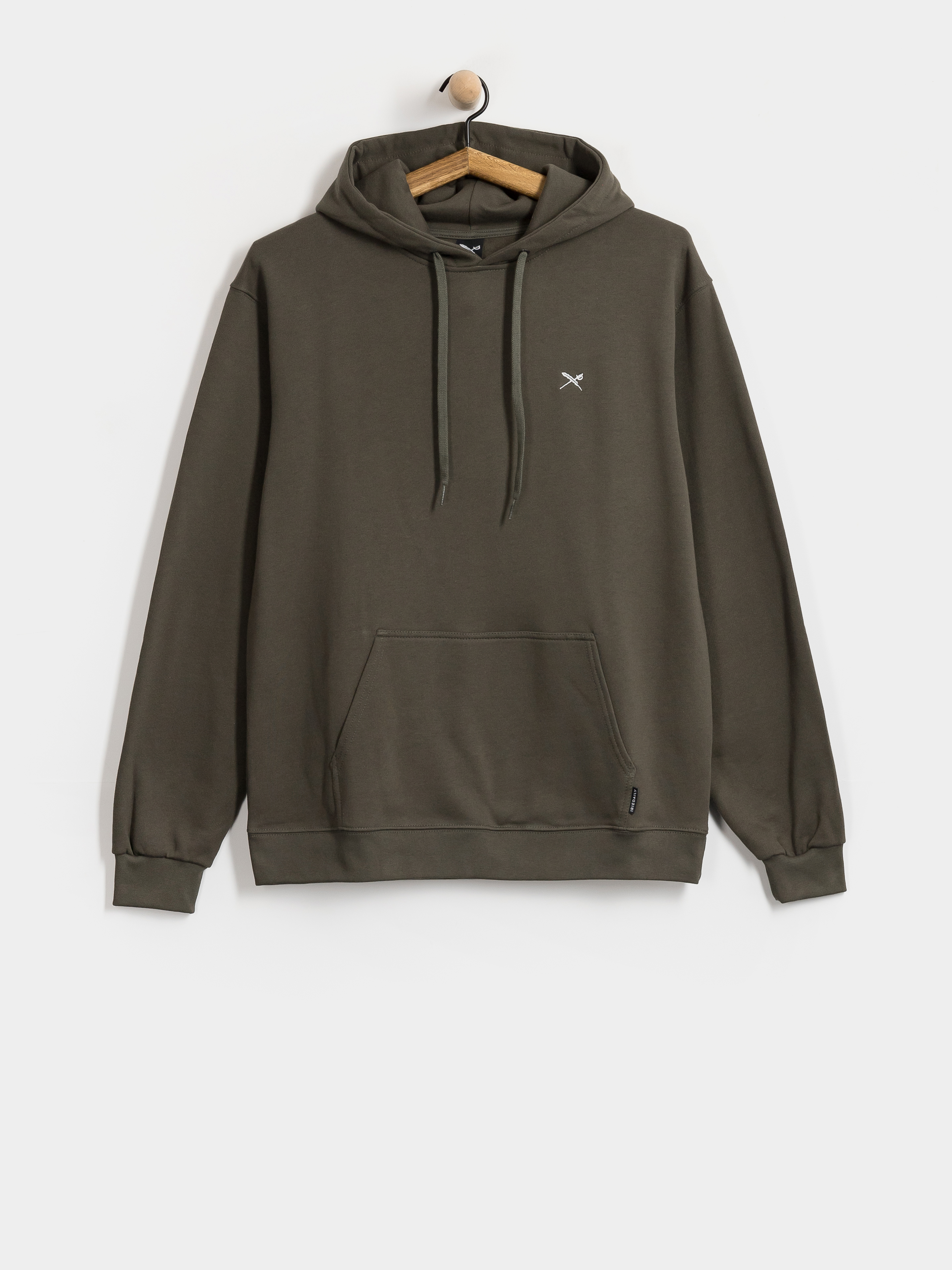 Суитшърт с качулка Iriedaily Mini Flag 2 HD (night olive)