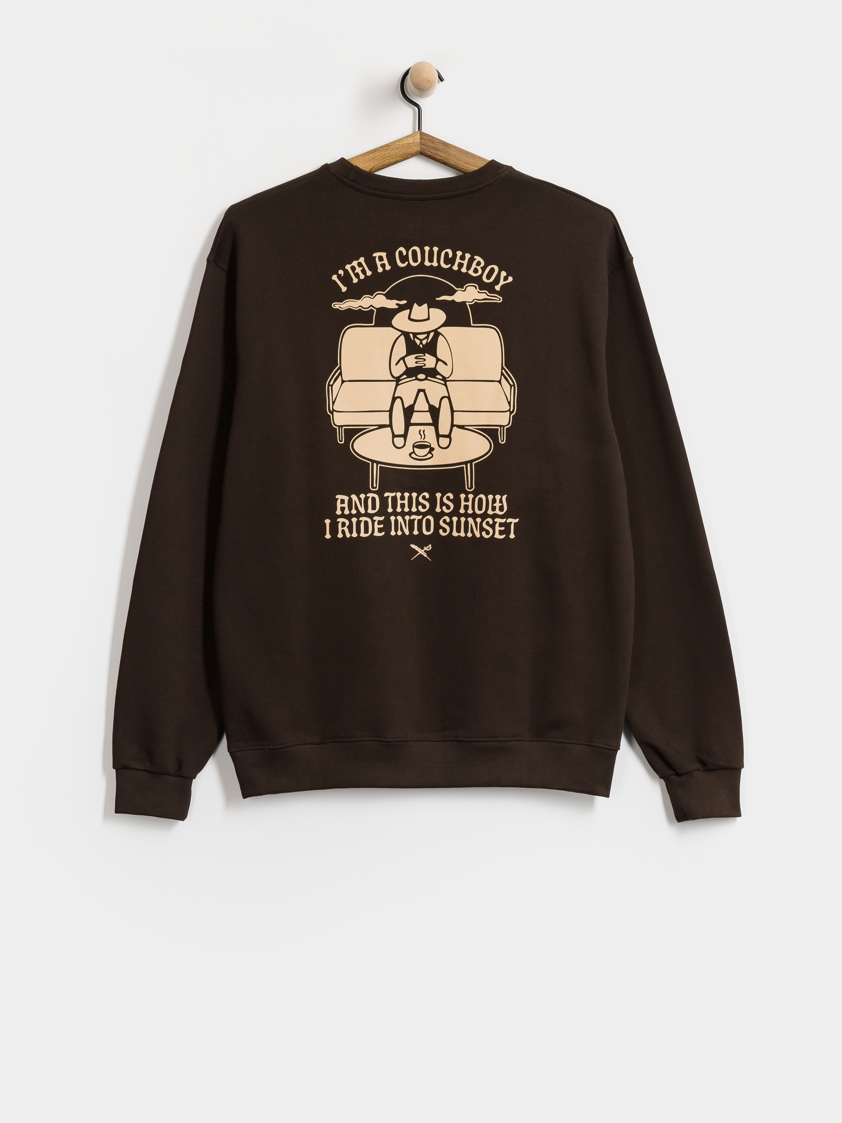 Суитшърт Iriedaily Couchboy Crewneck (dark coffee)