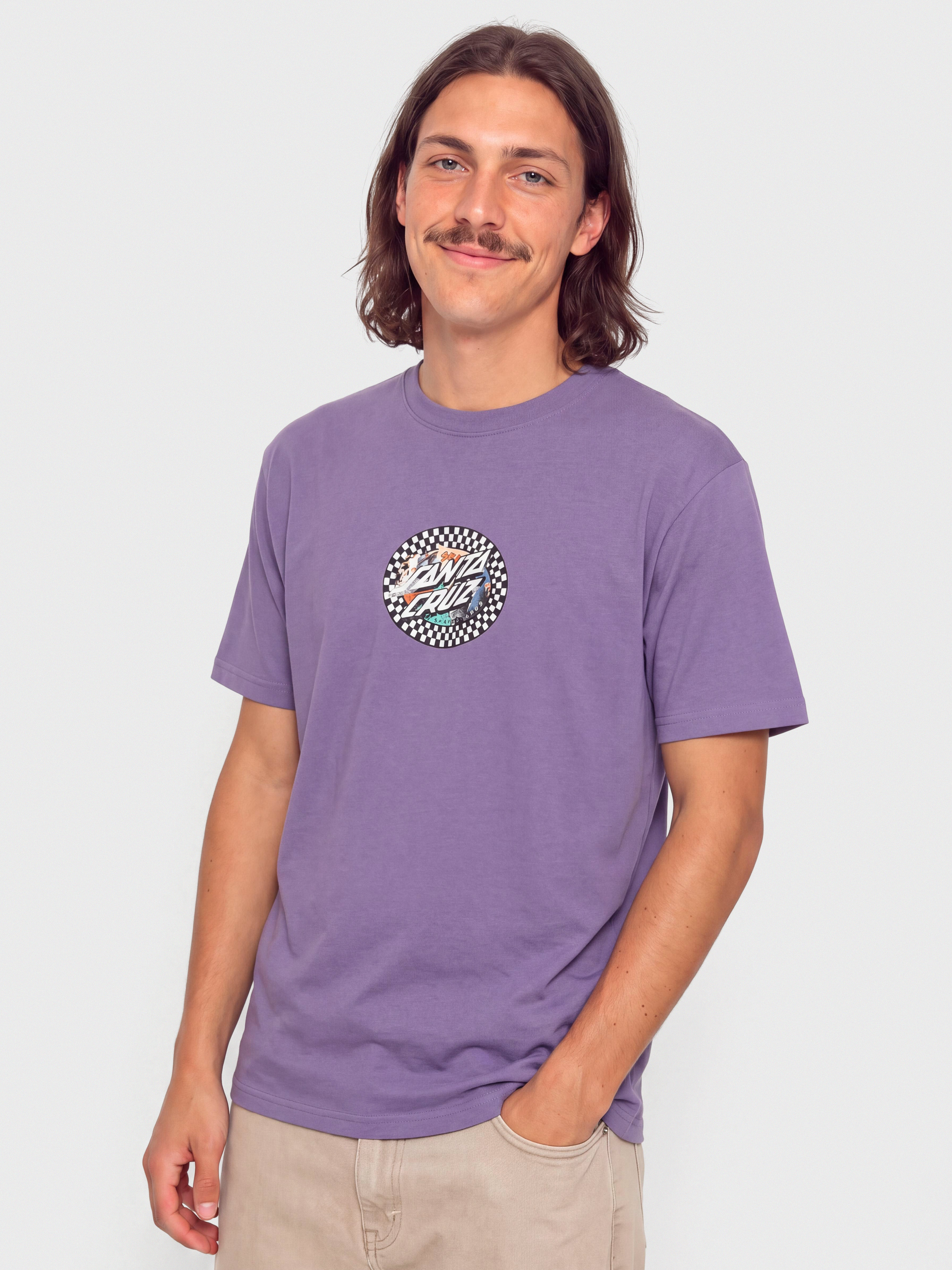 Тениска Santa Cruz Collage Oval Dot (purple haze)