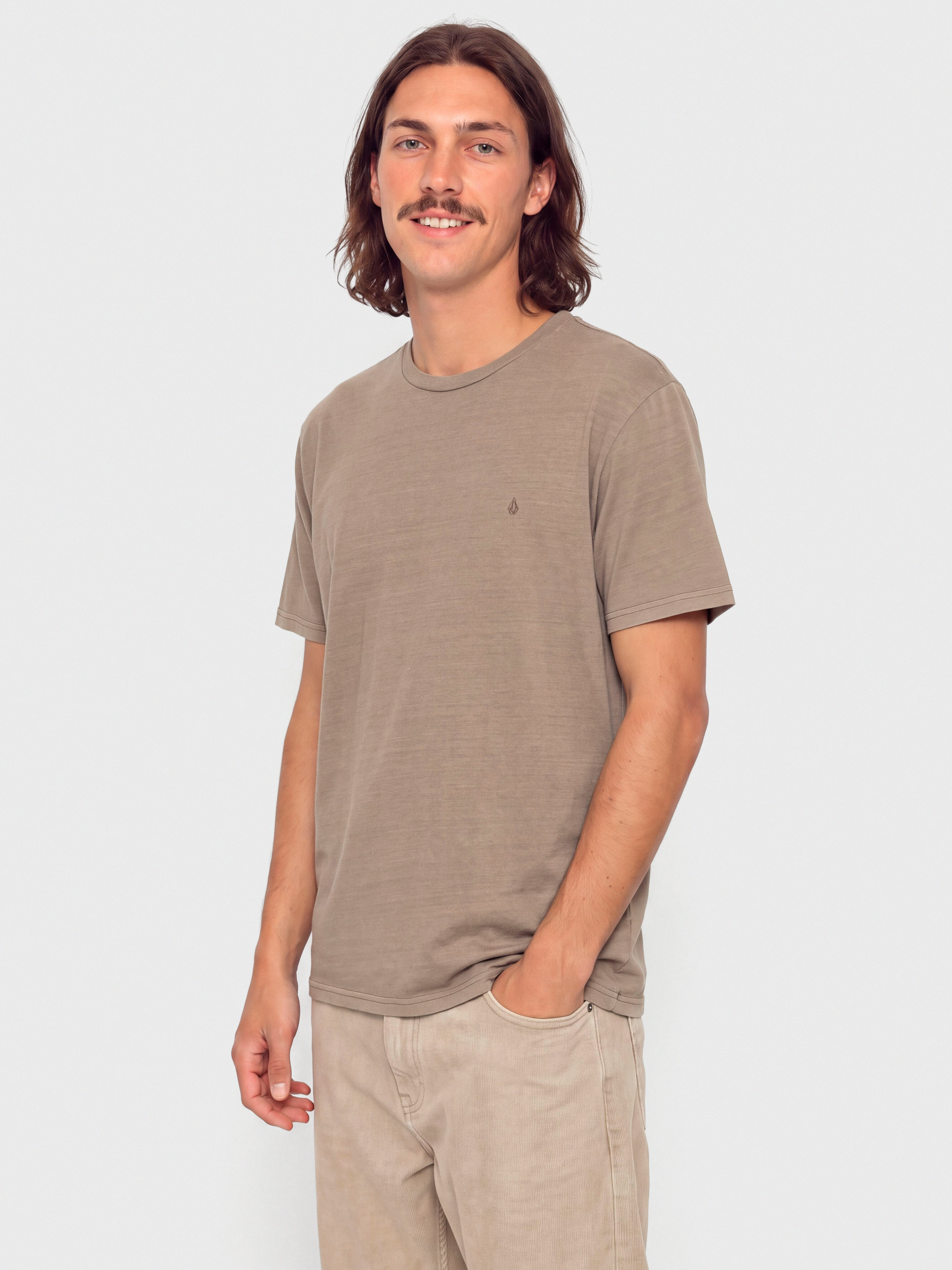 Тениска Volcom Solid Stone Emb (earth)