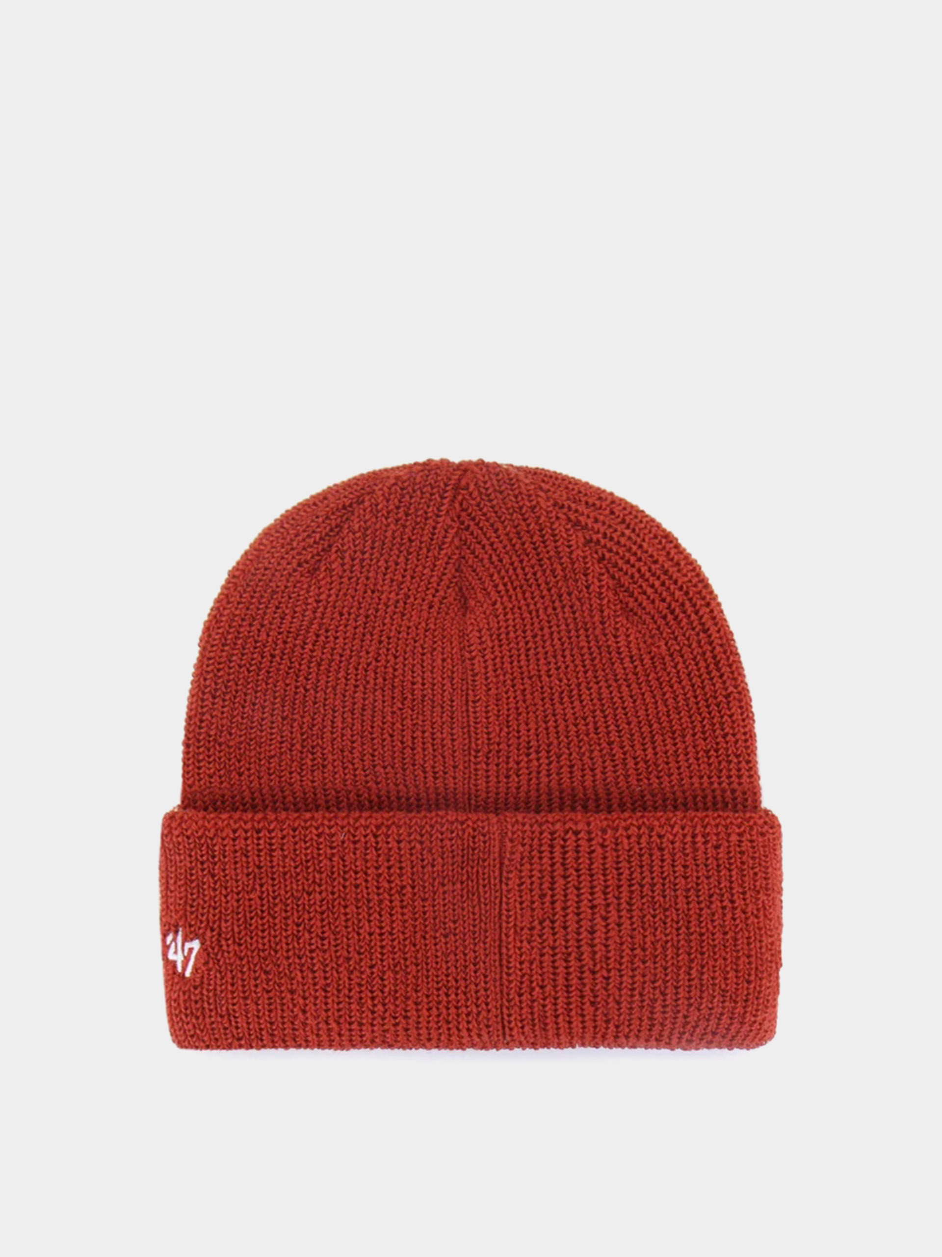 Шапка 47 Brand X NB Core Cuff Knit (hot tomato w/ white)