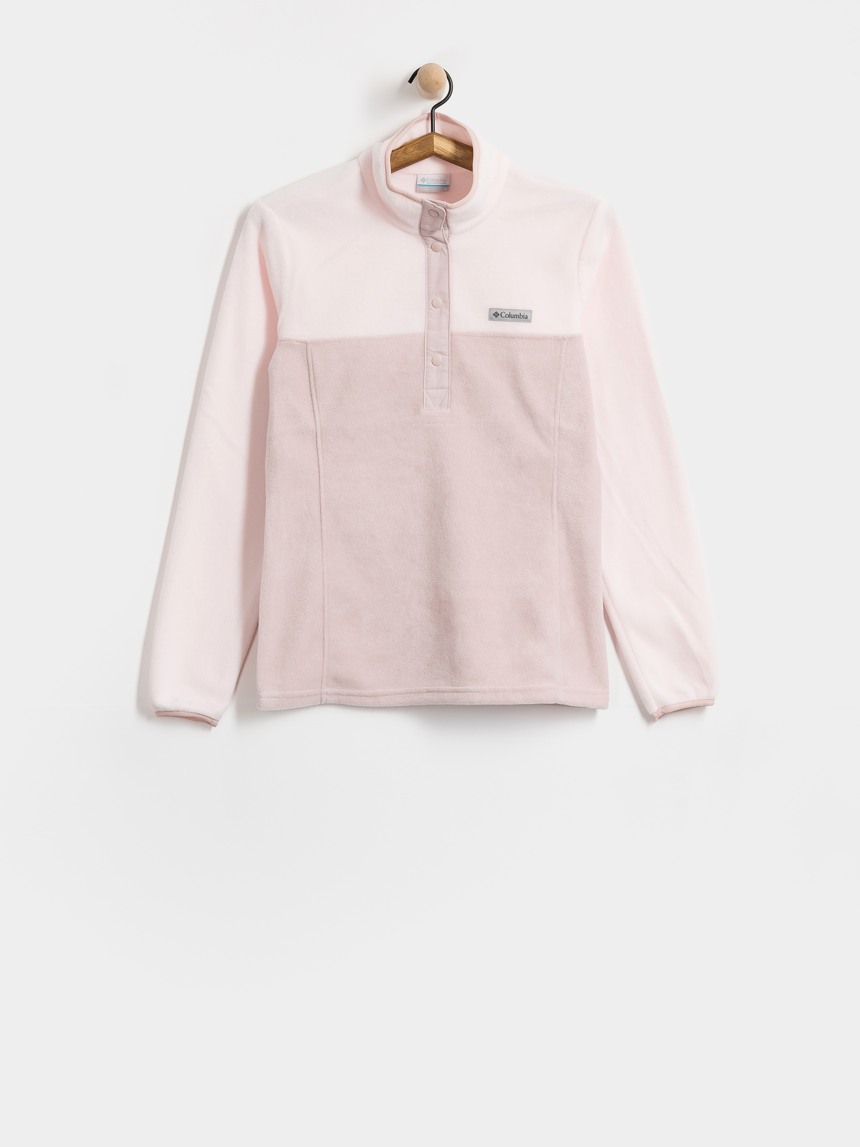 Поларени суитшърт Columbia Benton Springs 1/2 Snap Pull Over II Wmn (mineral pink/powder pink)
