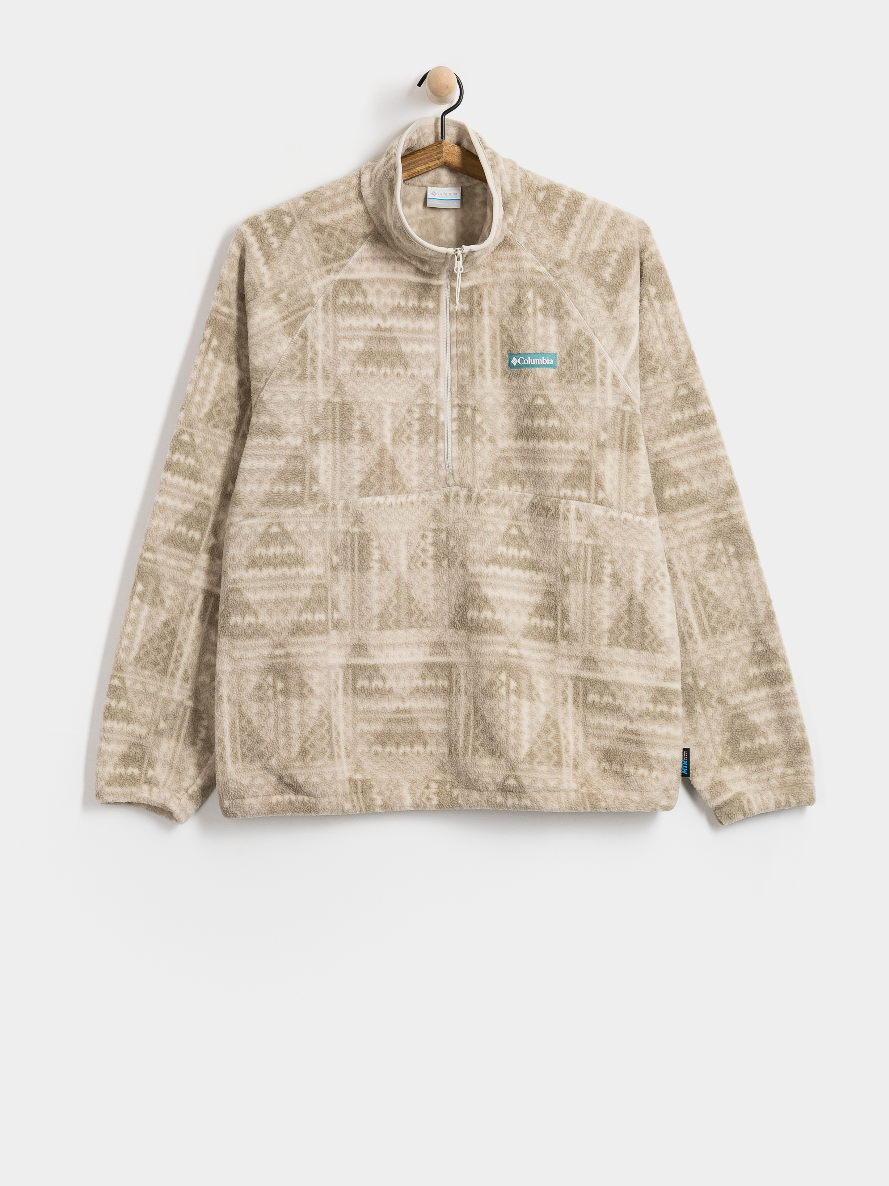 Мъжки Поларени суитшърт Columbia Timber Crest MTR Printed Half Zip (dark stone/geomix)