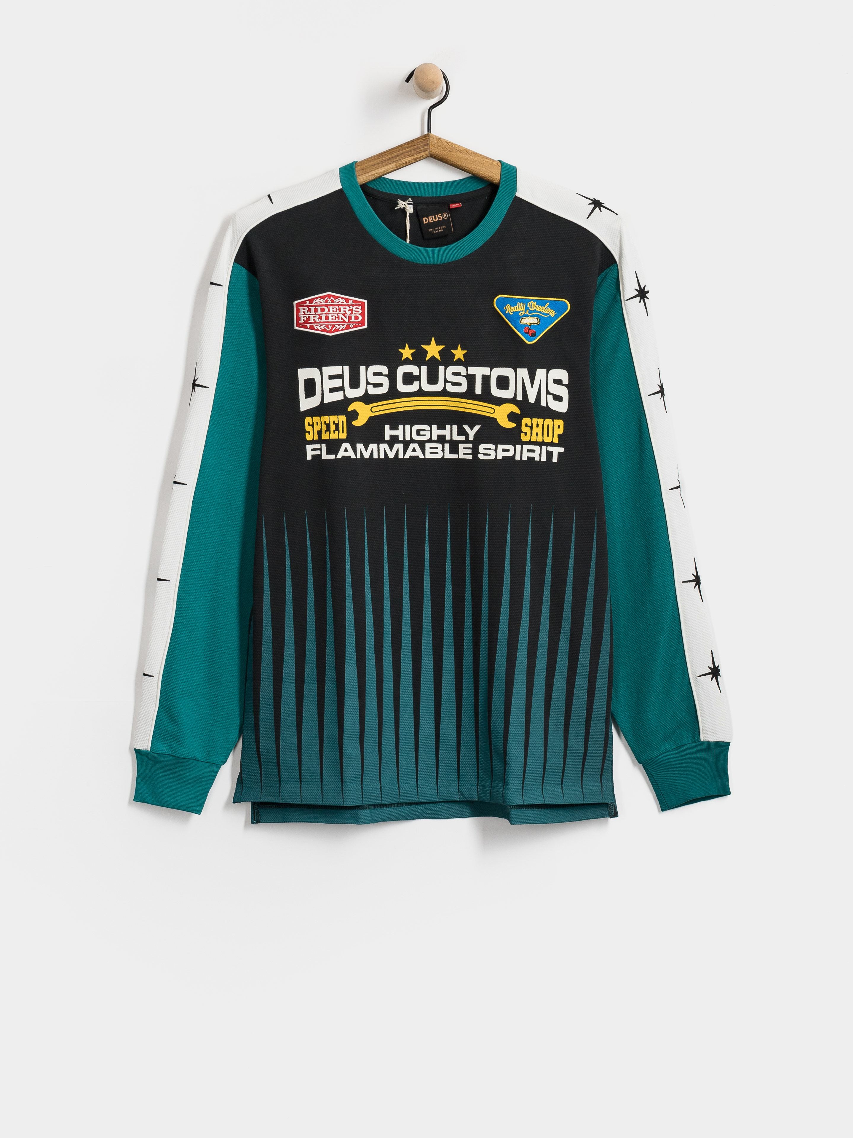 Блуза Deus Ex Machina Trife Life Moto Jersey (black)