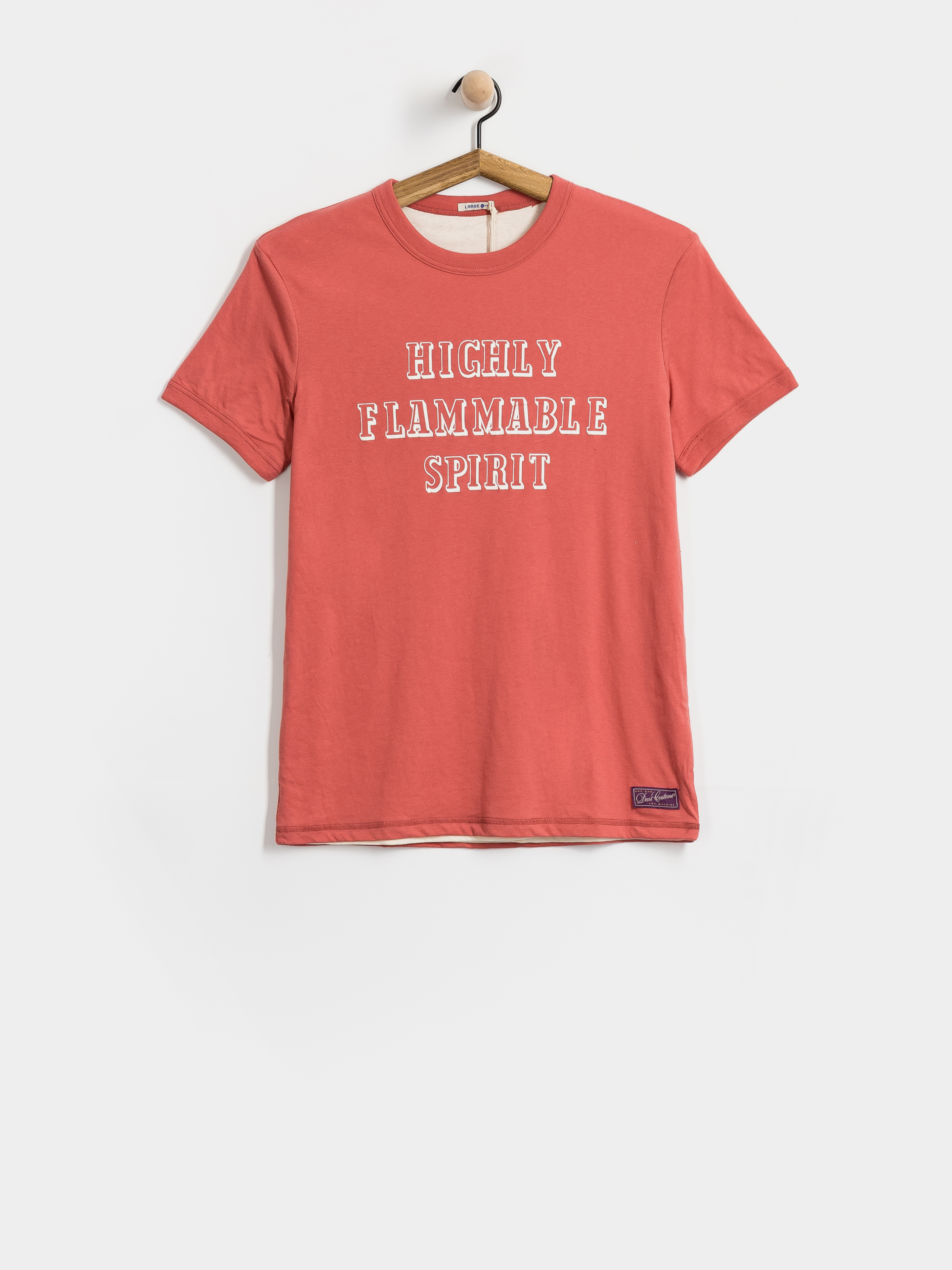 Тениска Deus Ex Machina Two Minds Ringer (dirty white/red apple)