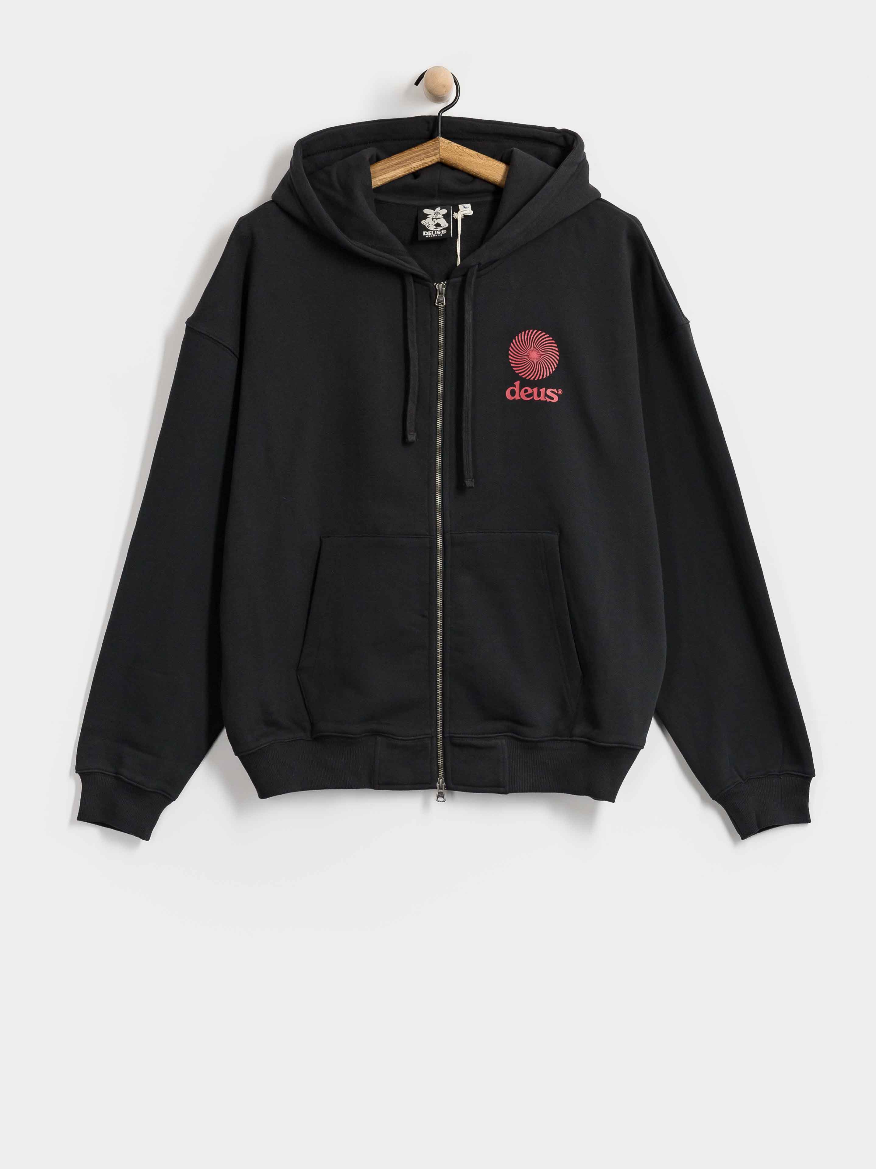 Суитшърт с качулка Deus Ex Machina Strata ZHD (black)