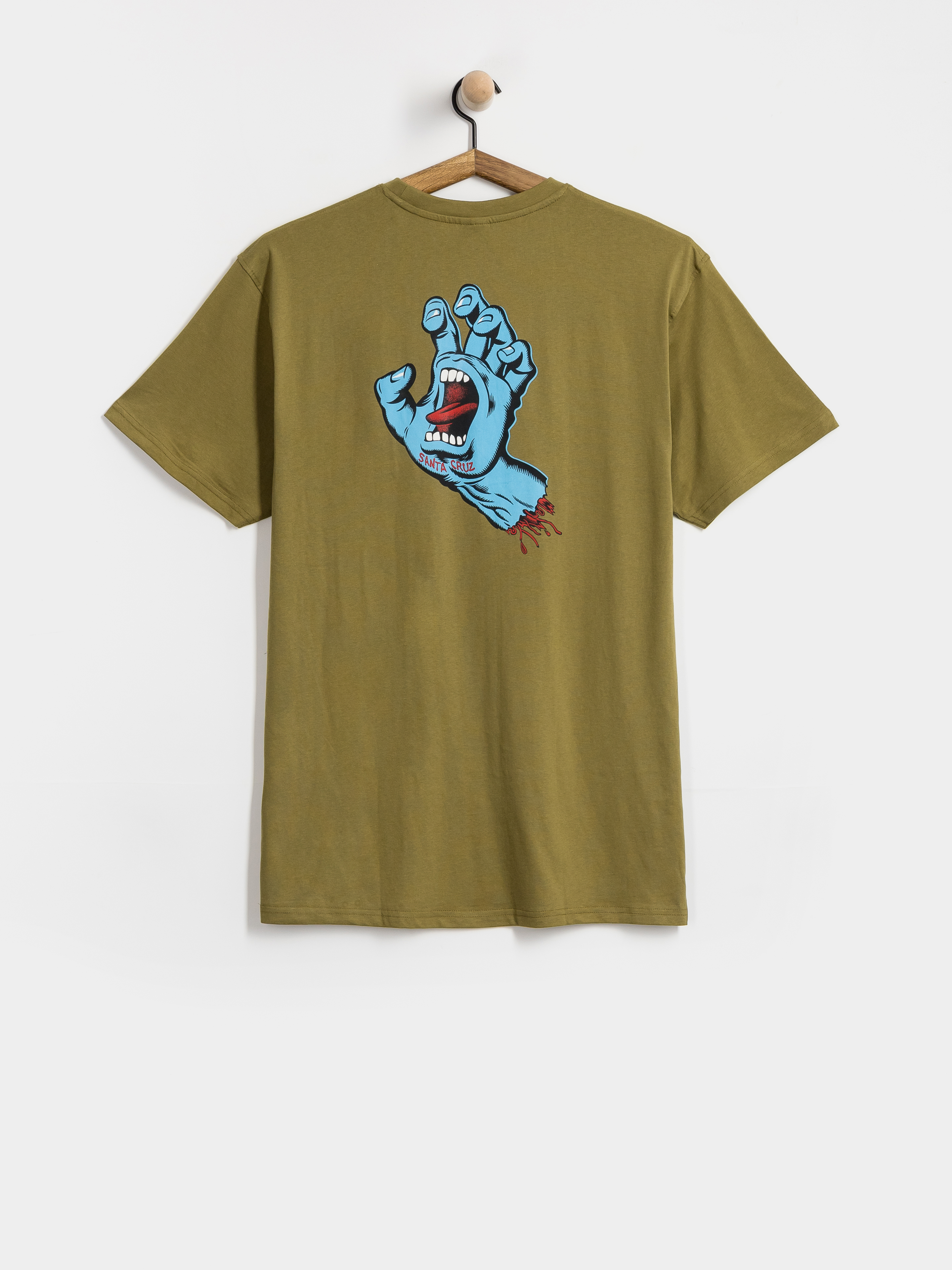 Тениска Santa Cruz Screaming Hand Chest (deep olive)