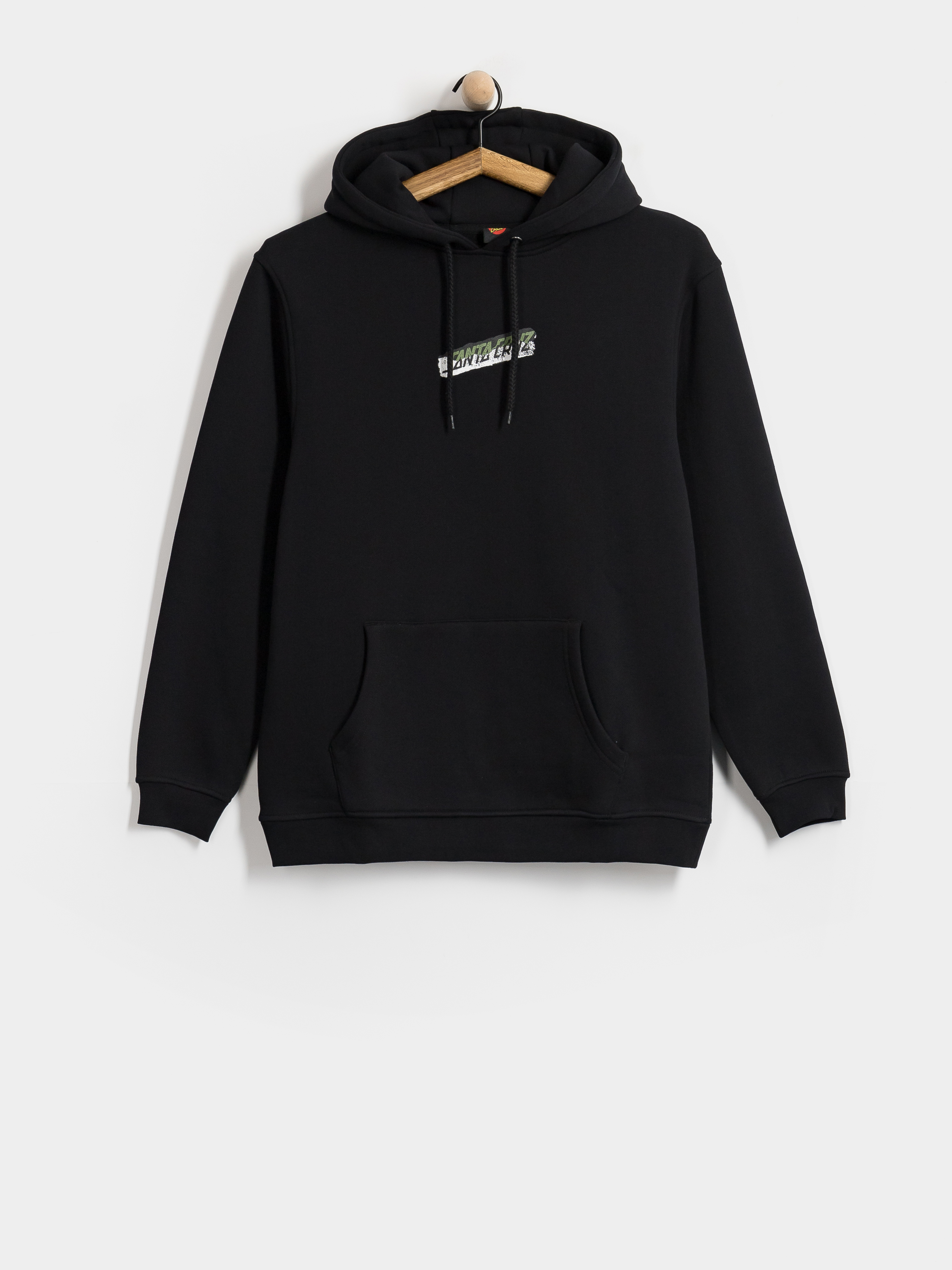 Суитшърт с качулка Santa Cruz Damaged Hand HD (black)