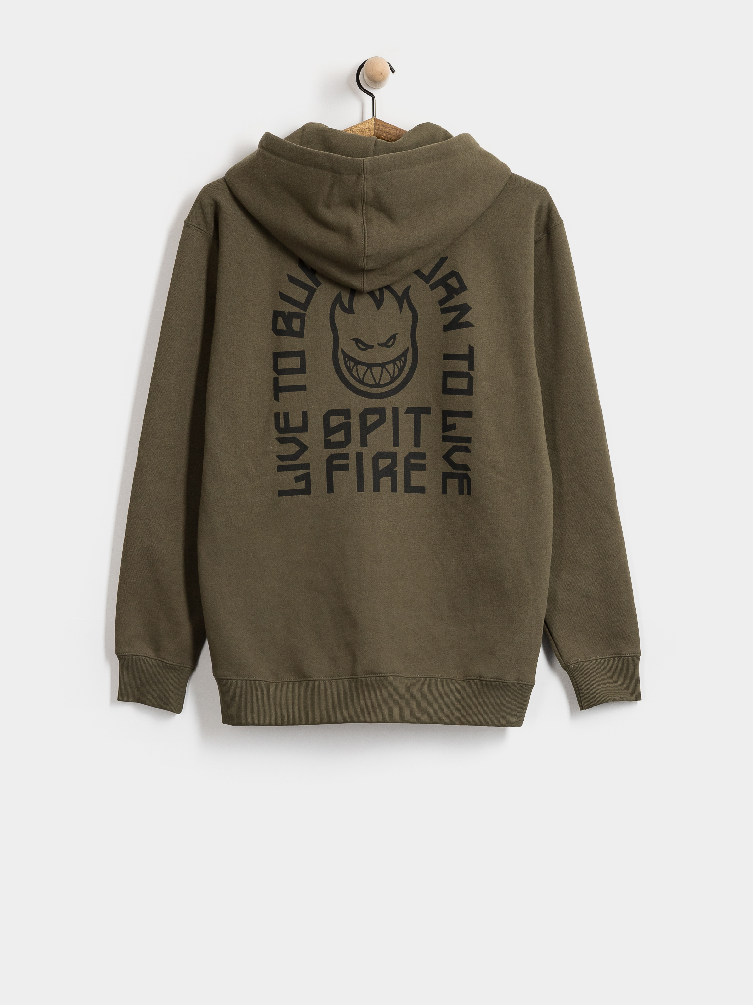 Суитшърт с качулка Spitfire Ltb Arch Emb ZHD (olive)