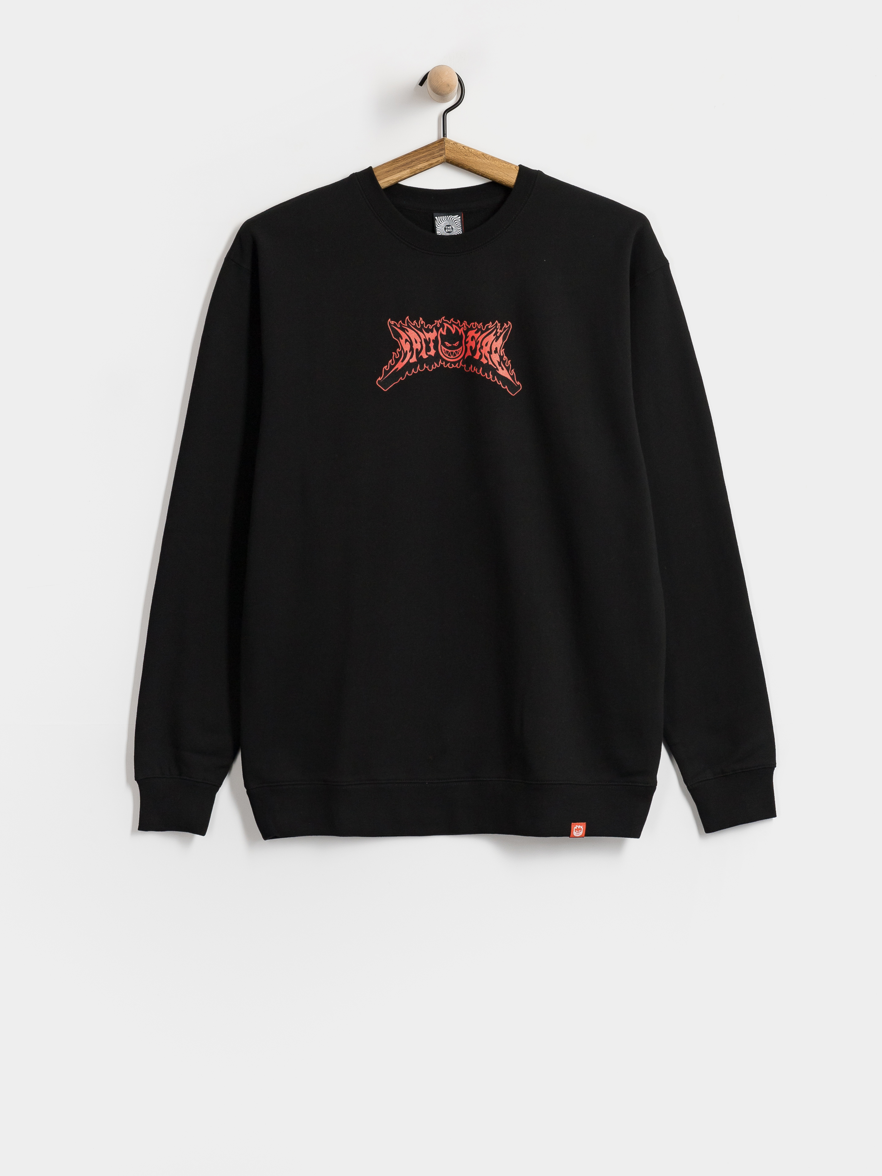 Суитшърт Spitfire Flame Out Bighead (black w/red&black print)