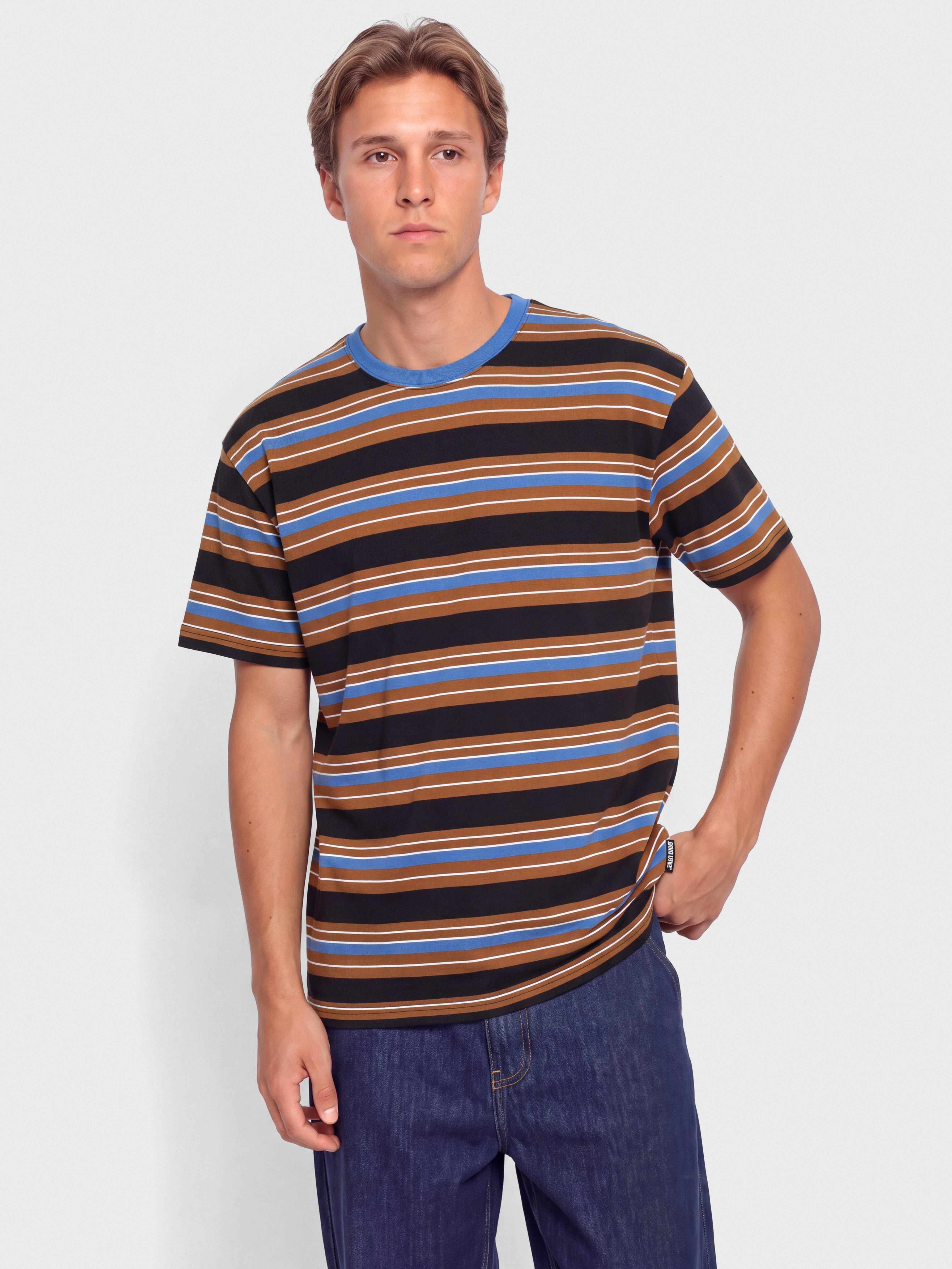 Тениска Santa Cruz Derby (sapphire stripe)