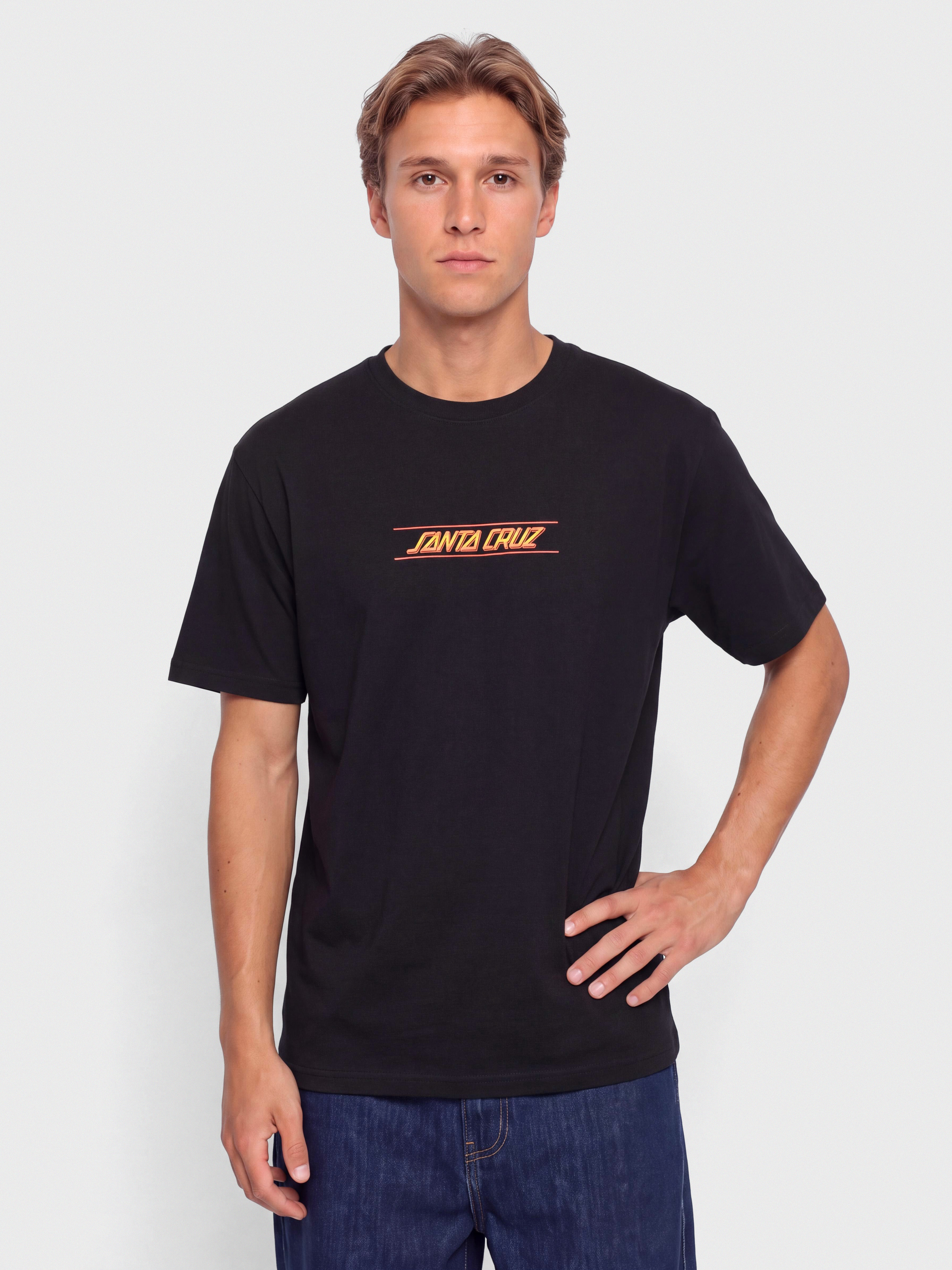 Тениска Santa Cruz Classic Fade Strip Centre (black)