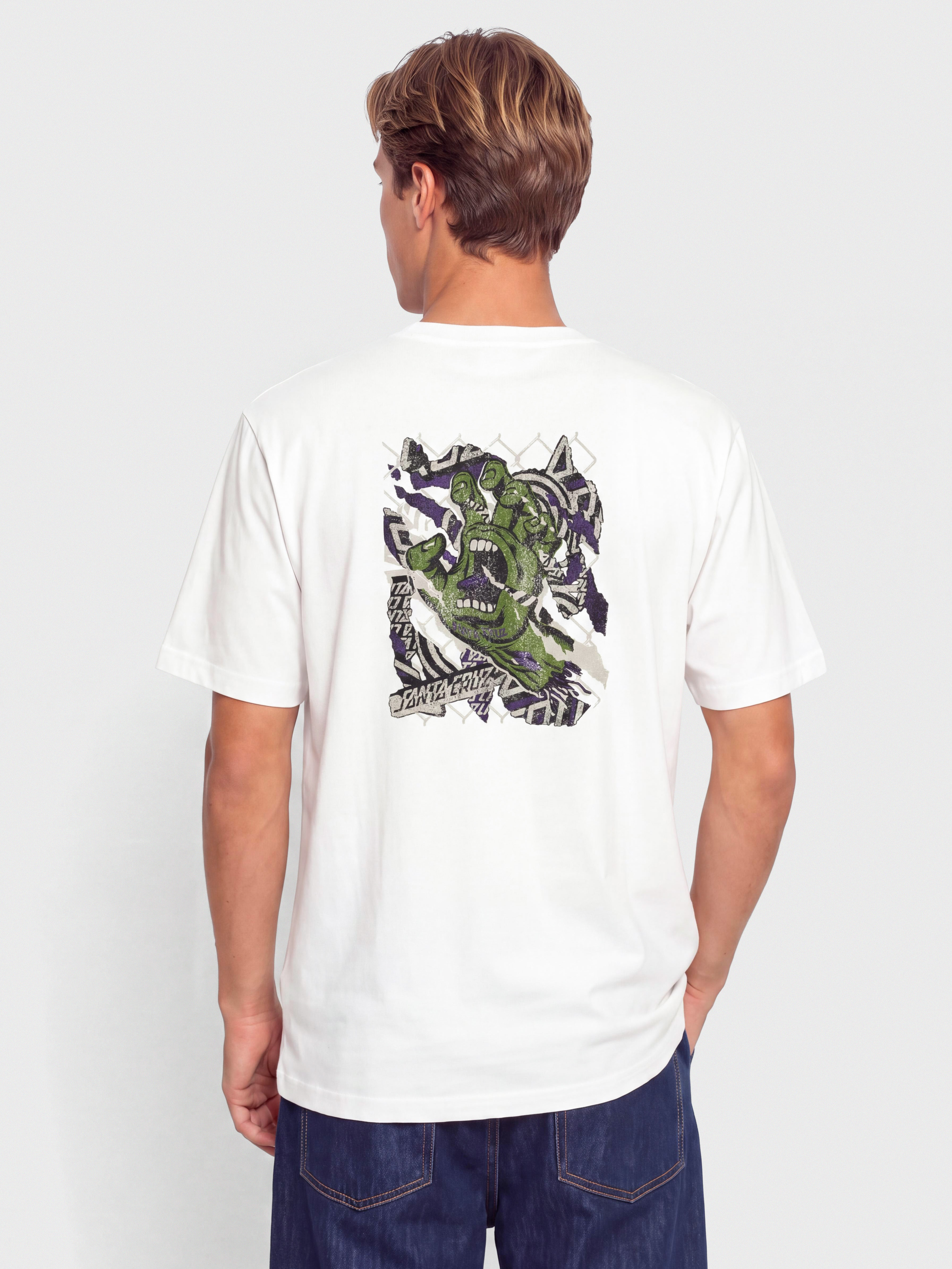 Тениска Santa Cruz Damaged Hand (white)