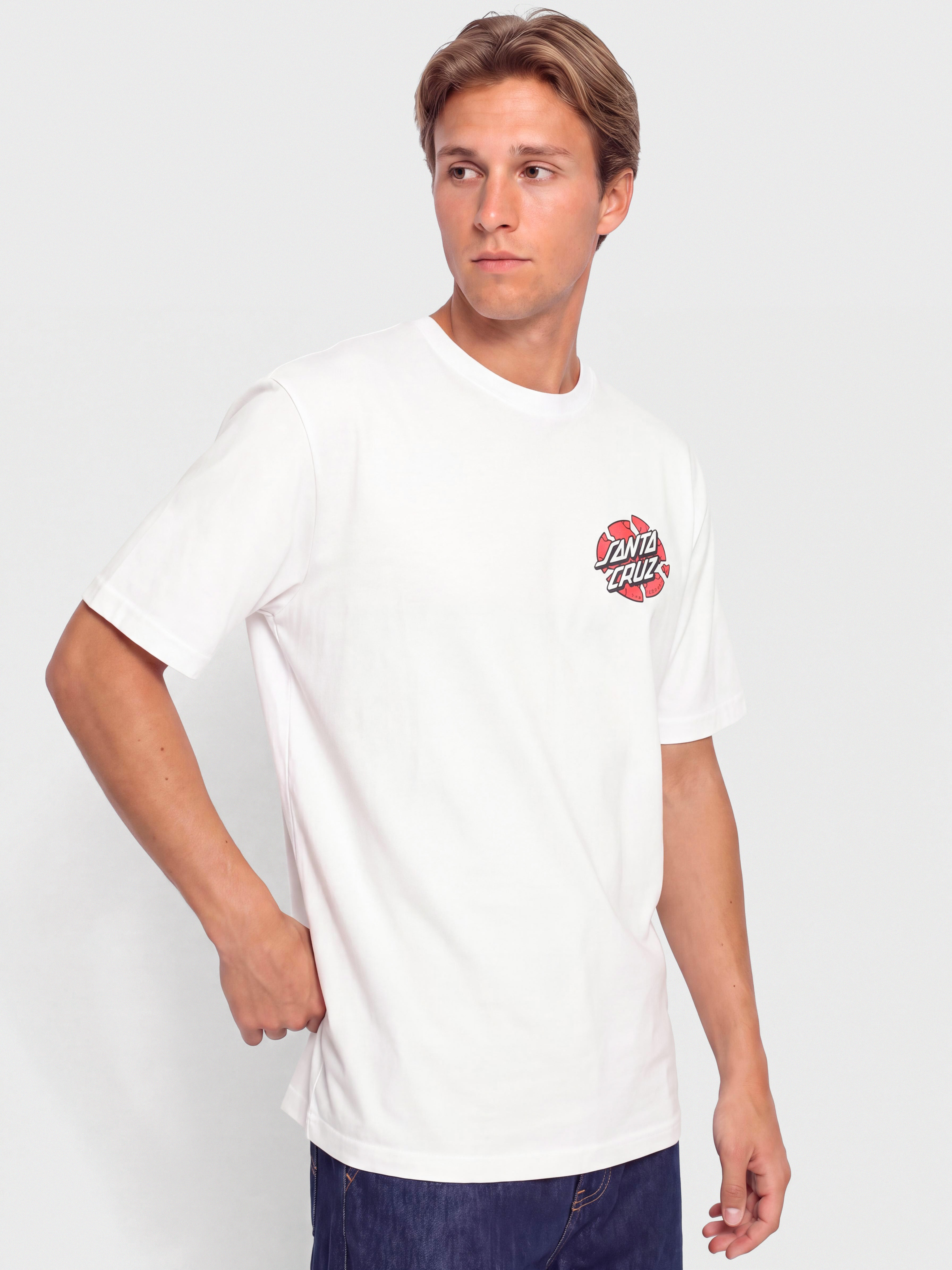 Тениска Santa Cruz Grabke Exploding Dot (white)