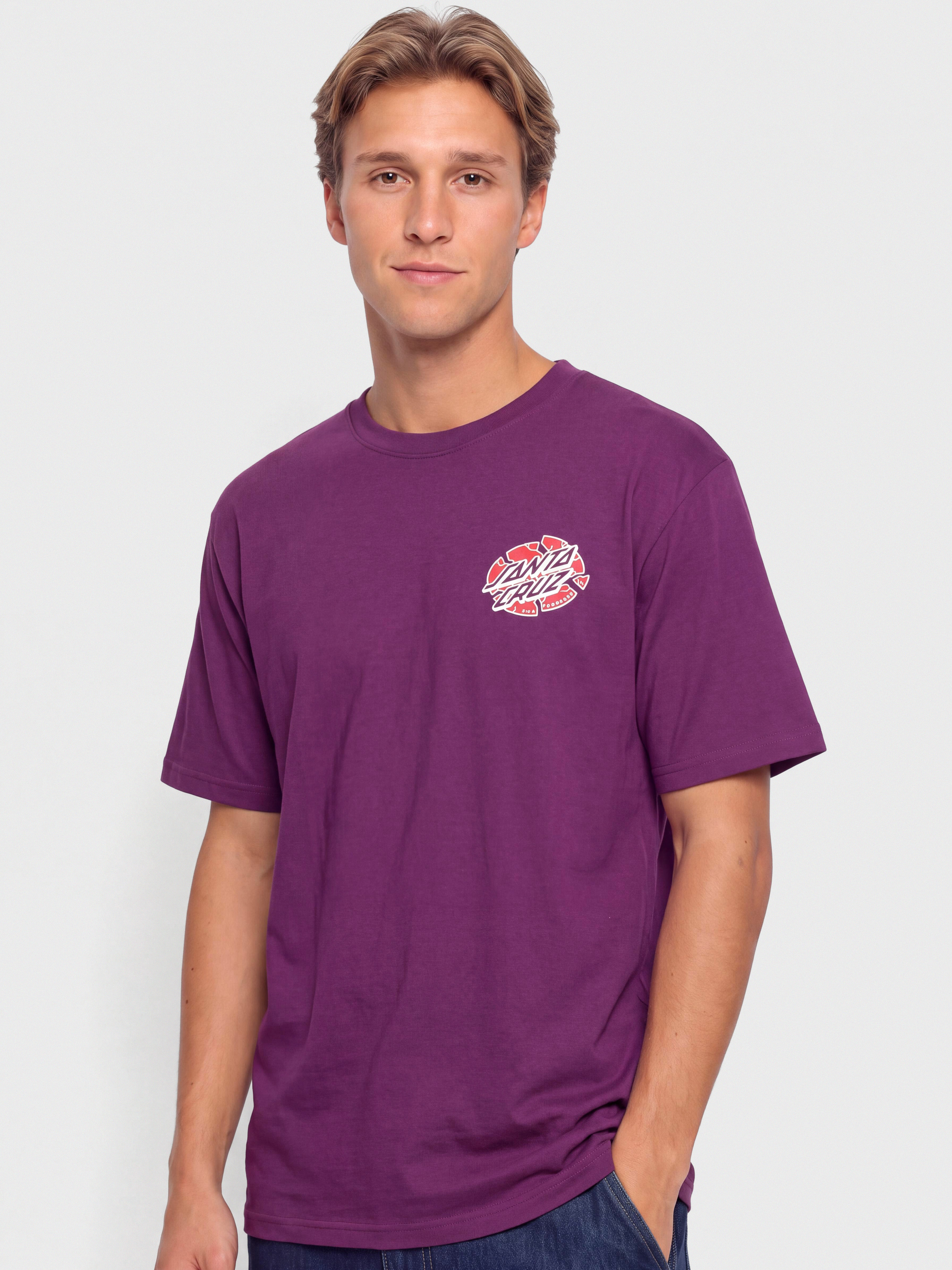 Тениска Santa Cruz Grabke Exploding Dot (fresh purple)