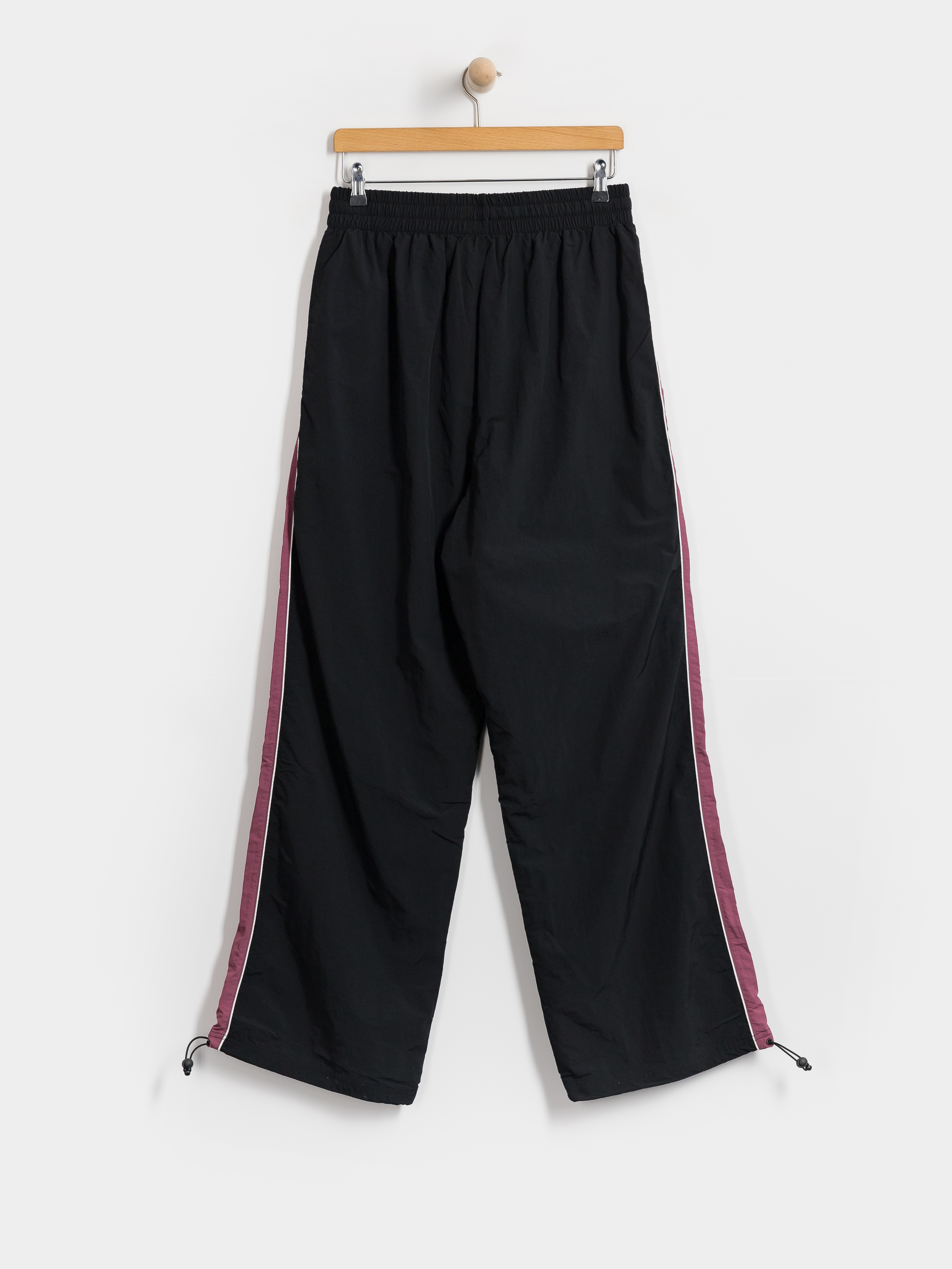 Панталони Karl Kani Signature Sidestripe Baggy Track (black/berry)