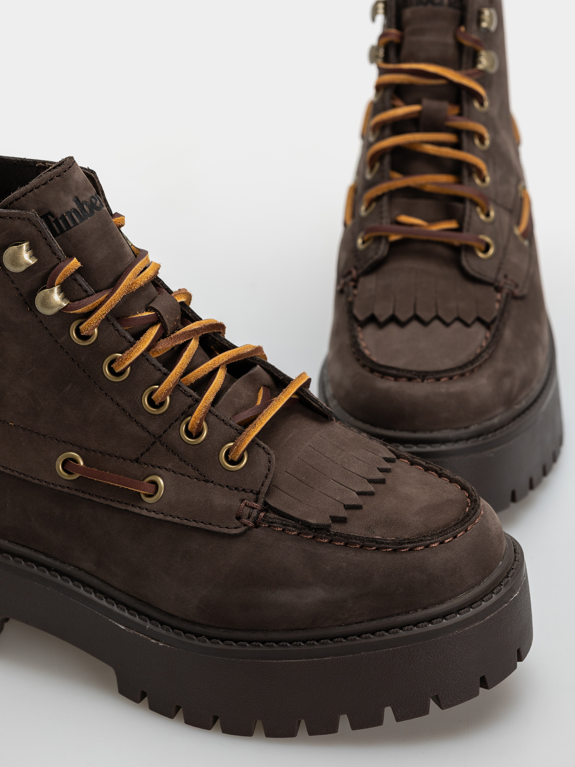 Зимни обувки Timberland Stone Street Mid Wmn (dark brown nubuck)