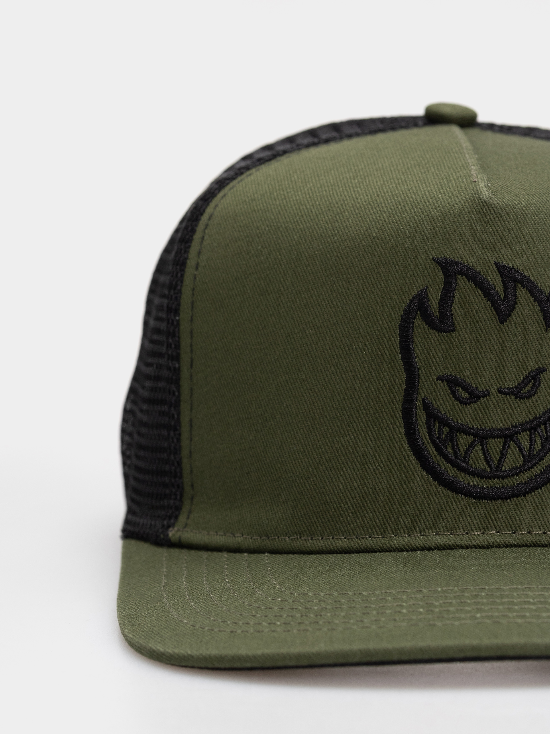 Шапка с козирка Spitfire Bighead (olive twill/black mesh)