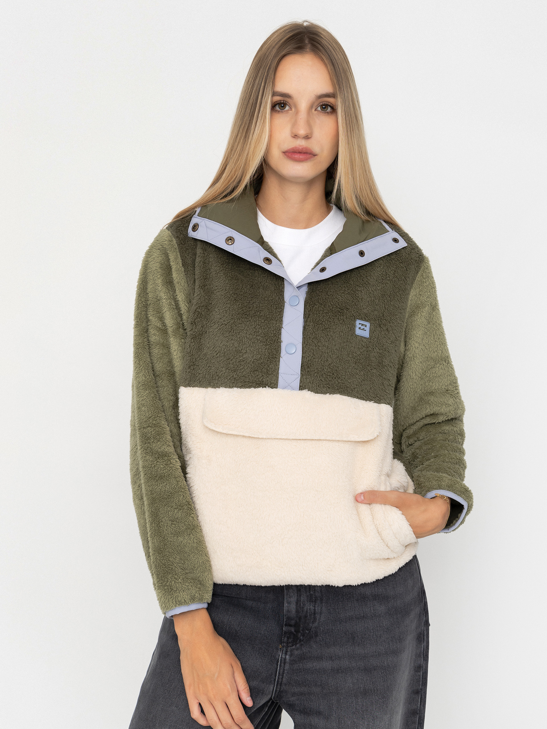 Поларени суитшърт Billabong Switchback Pullover Wmn (white cap)