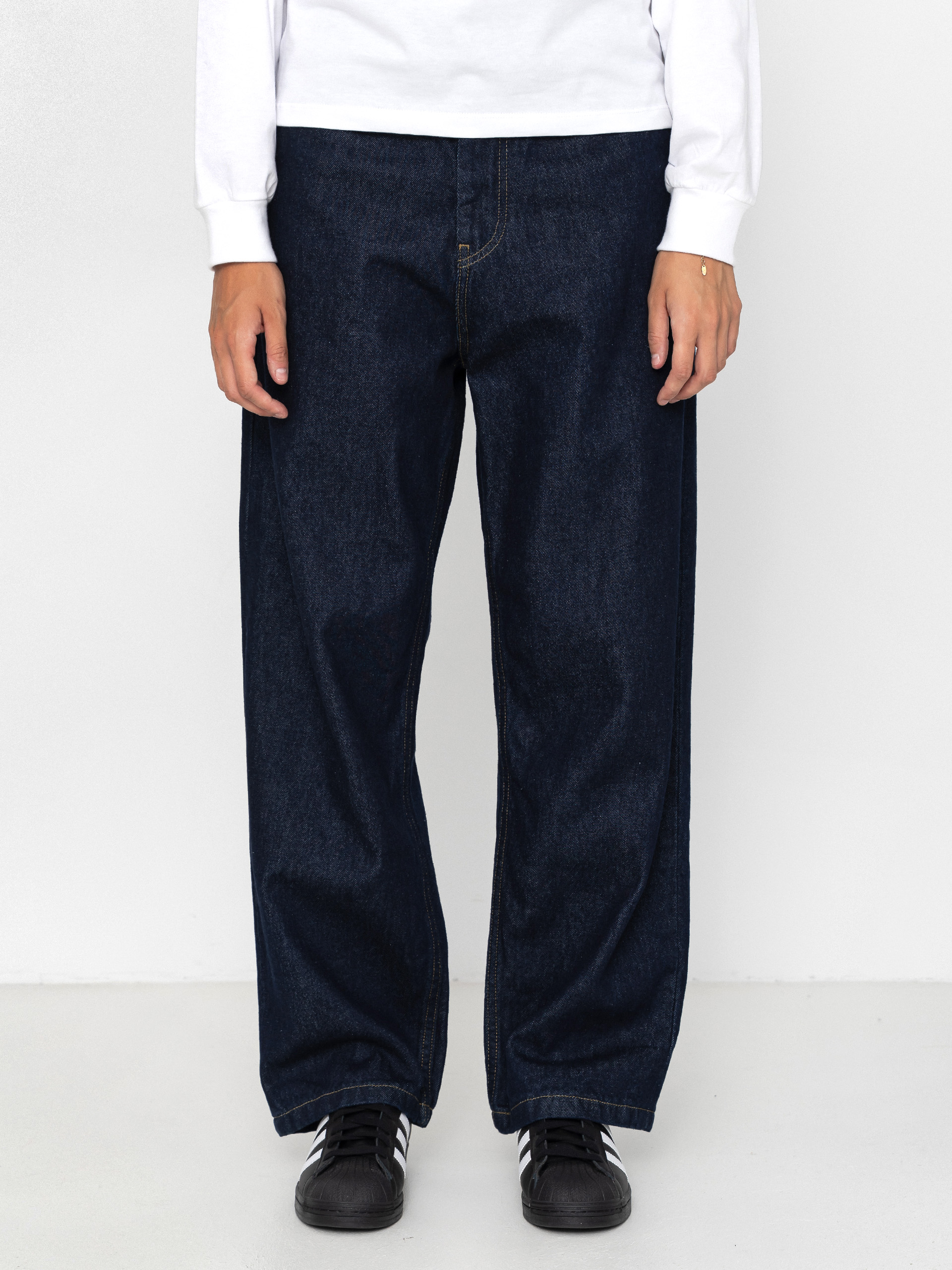 u041fu0430u043du0442u0430u043bu043eu043du0438 Carhartt WIP Brandon Wmn (blue/rinsed)