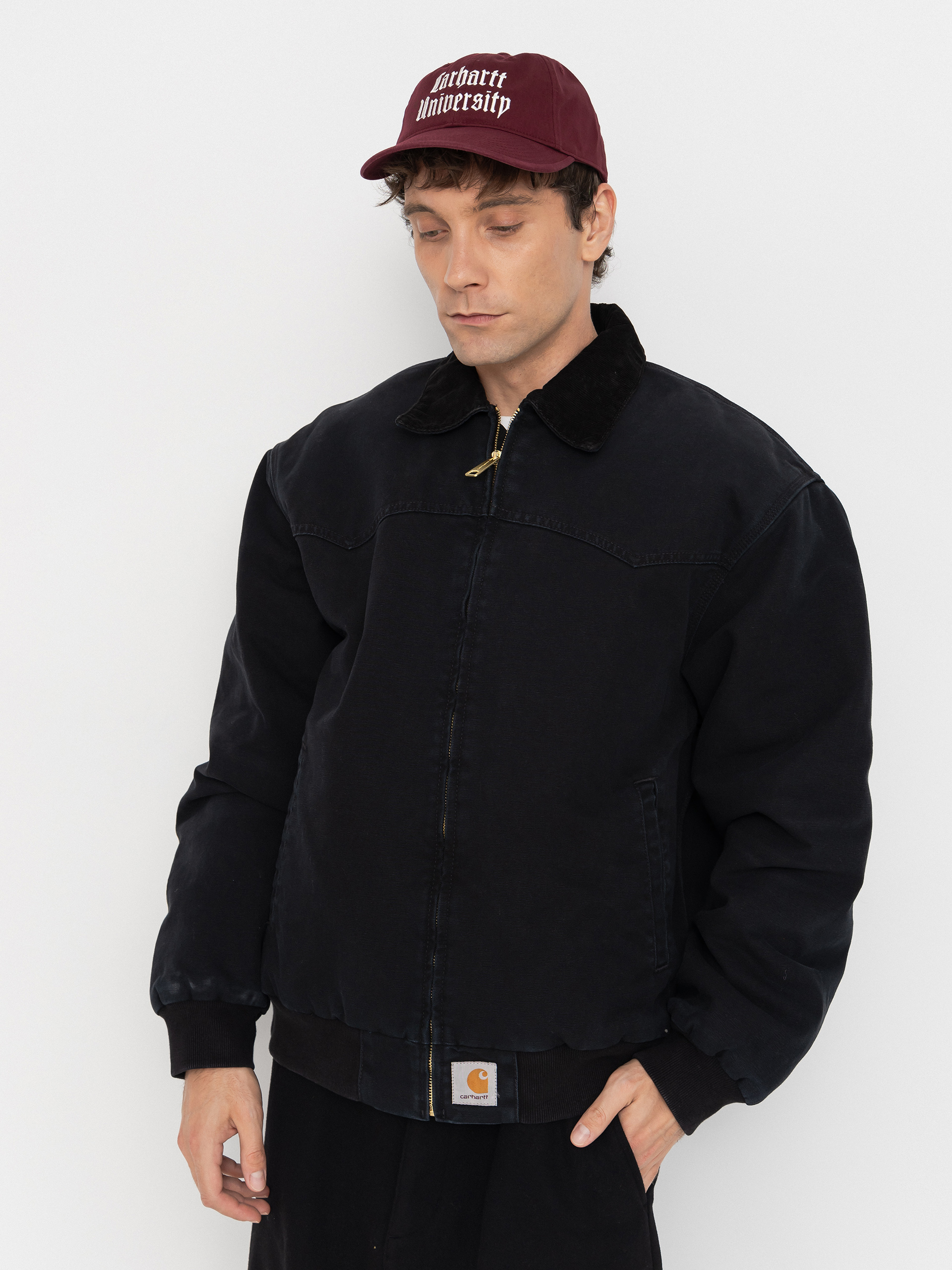 Яке Carhartt WIP OG Santa Fe (black/black/stone canvas)