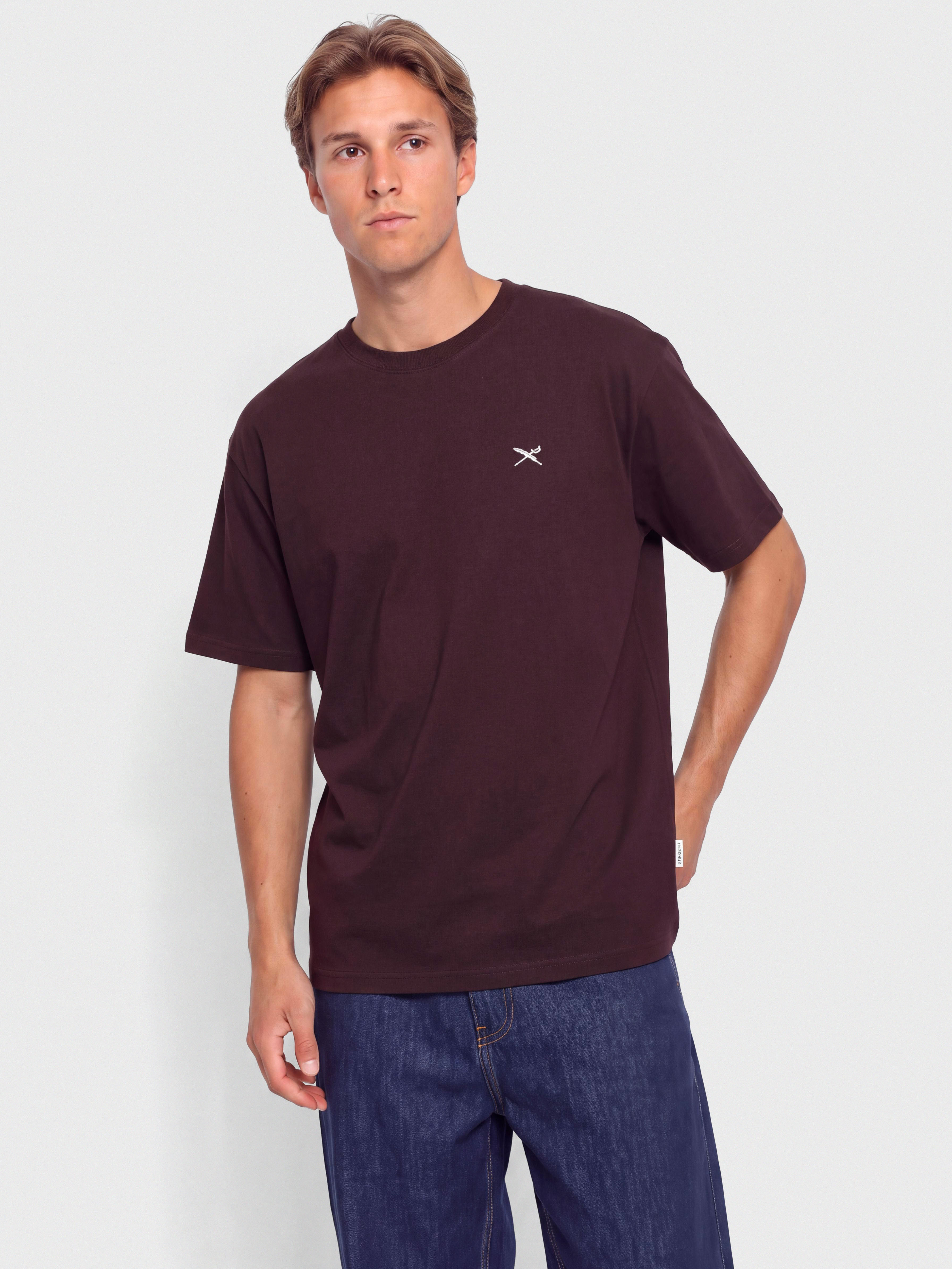Тениска Iriedaily Mini Flag Relaxed (aubergine)