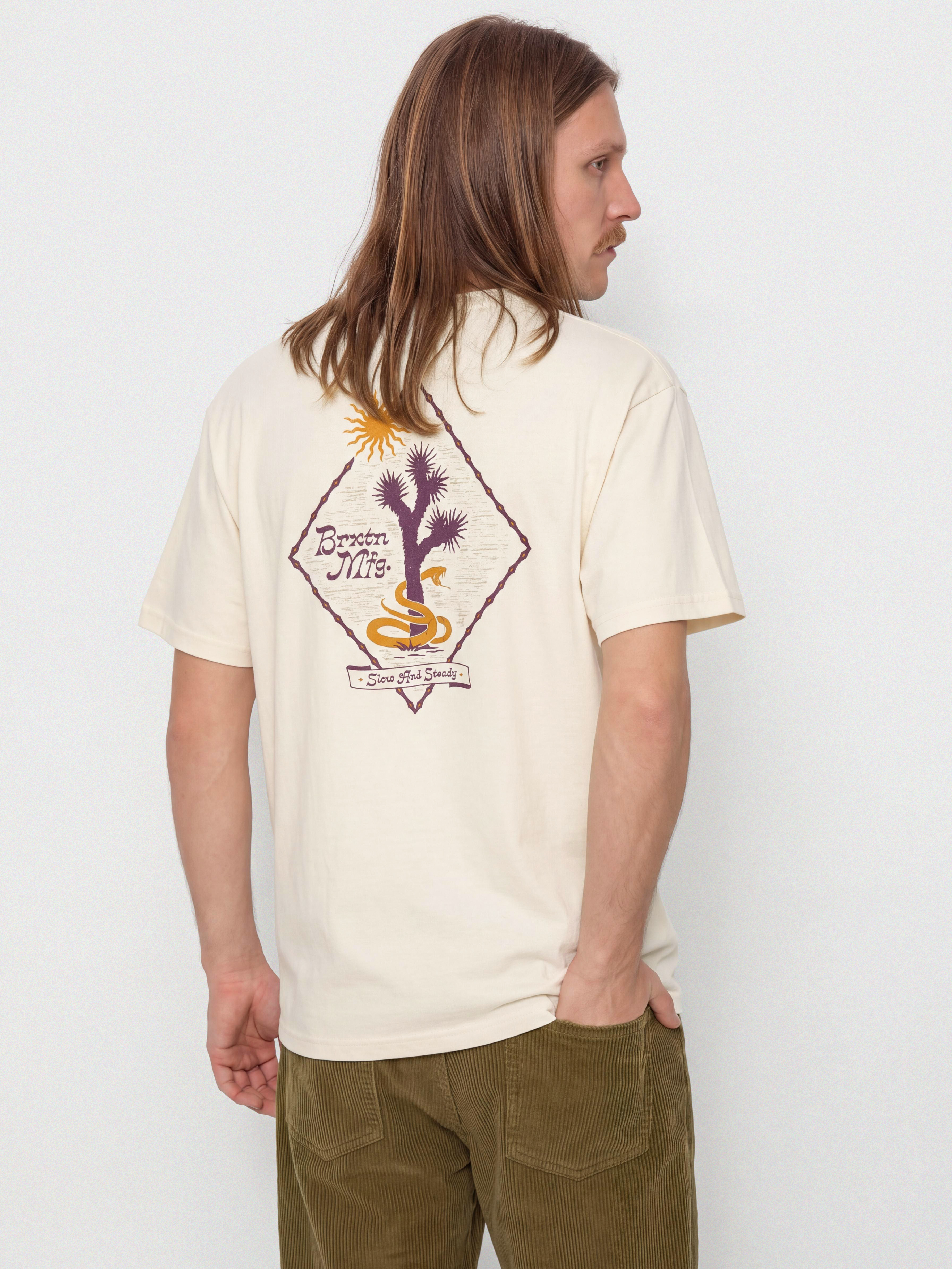 Тениска Brixton Steady Stnd (cream)