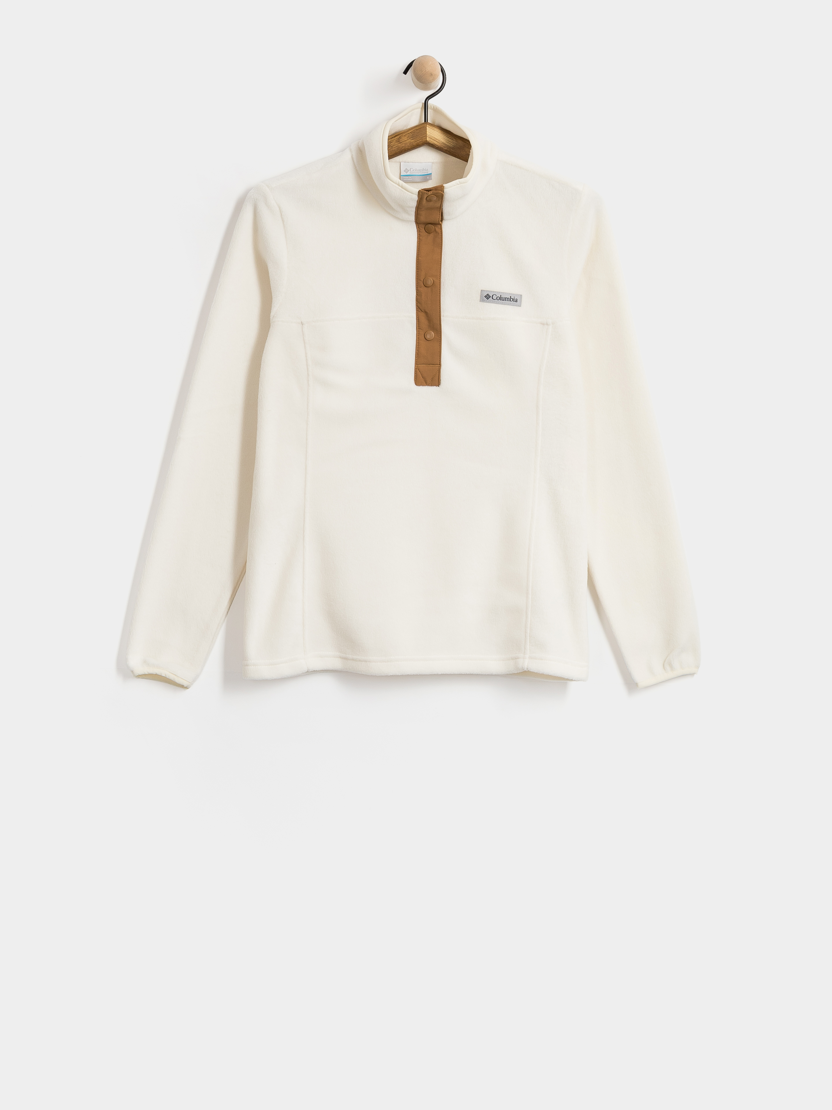 Дамски Поларени суитшърт Columbia Benton Springs 1/2 Snap Pull Over II (chalk/camel brown)