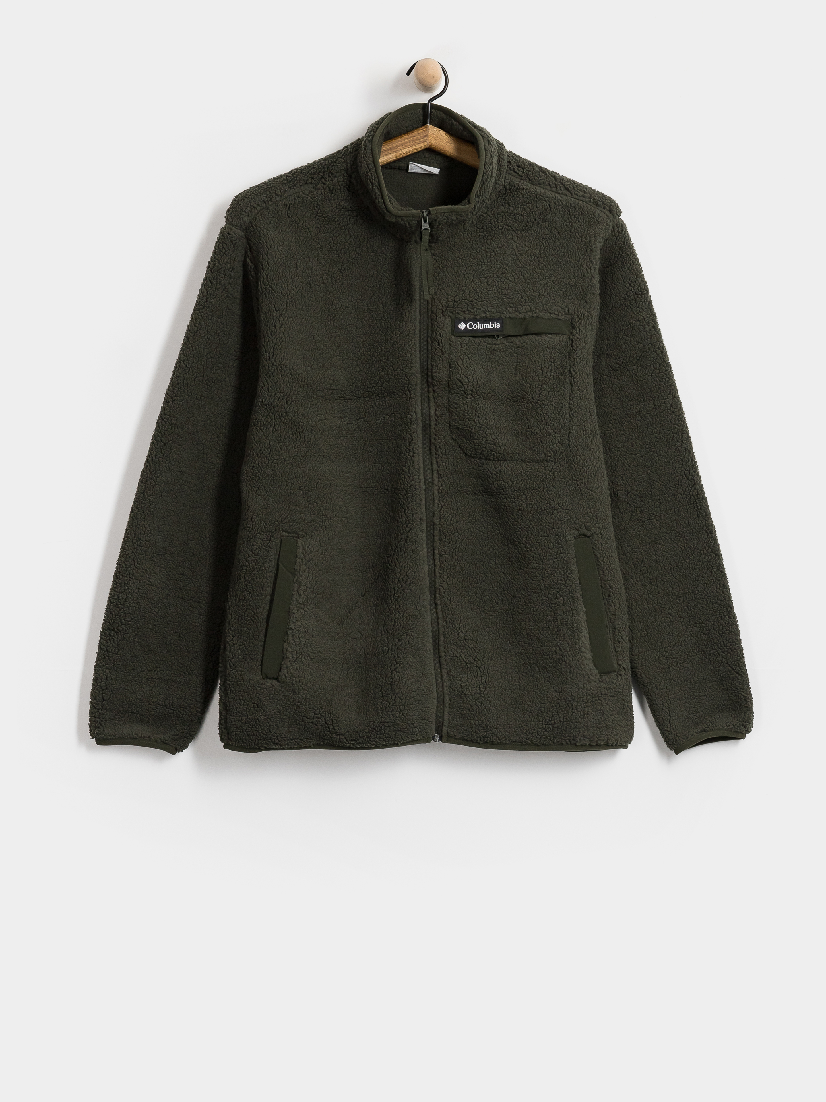 Мъжки Поларени суитшърт Columbia Rugged Ridge High Pile Full Zip (greenscape)