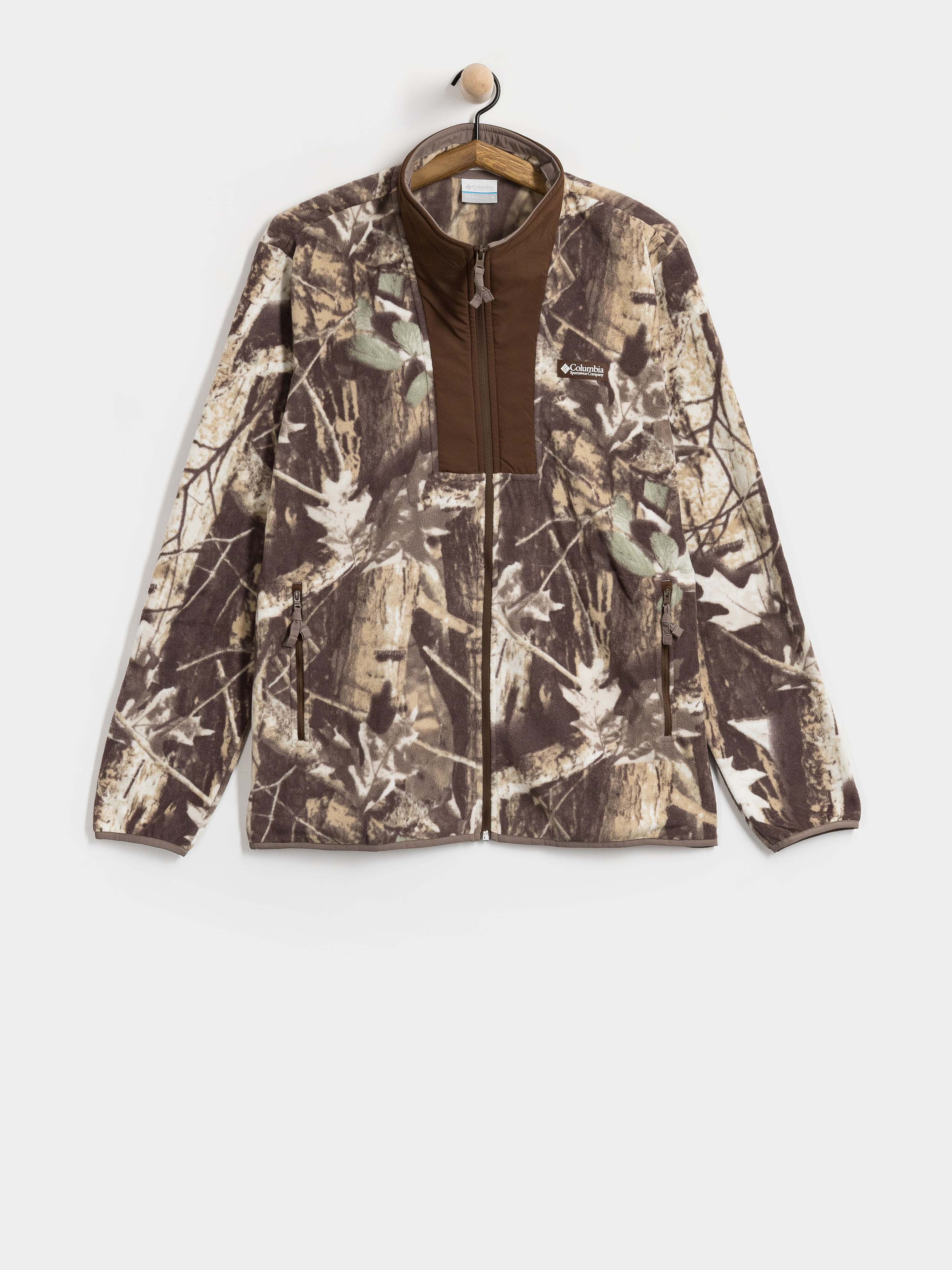 Поларени суитшърт Columbia Sequoia Grove II Full Zip Printed (iron timberwolf)